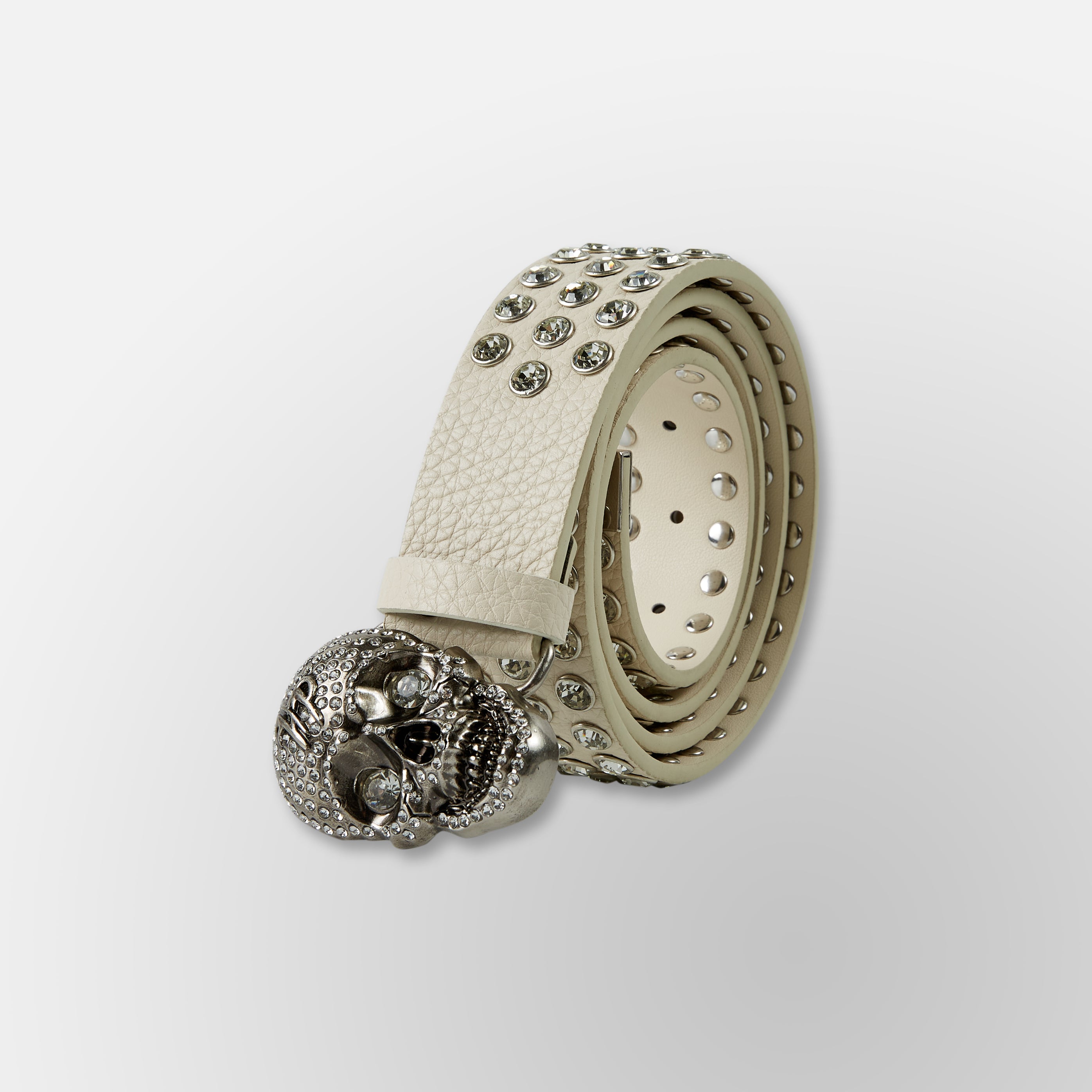 White Skull Belt