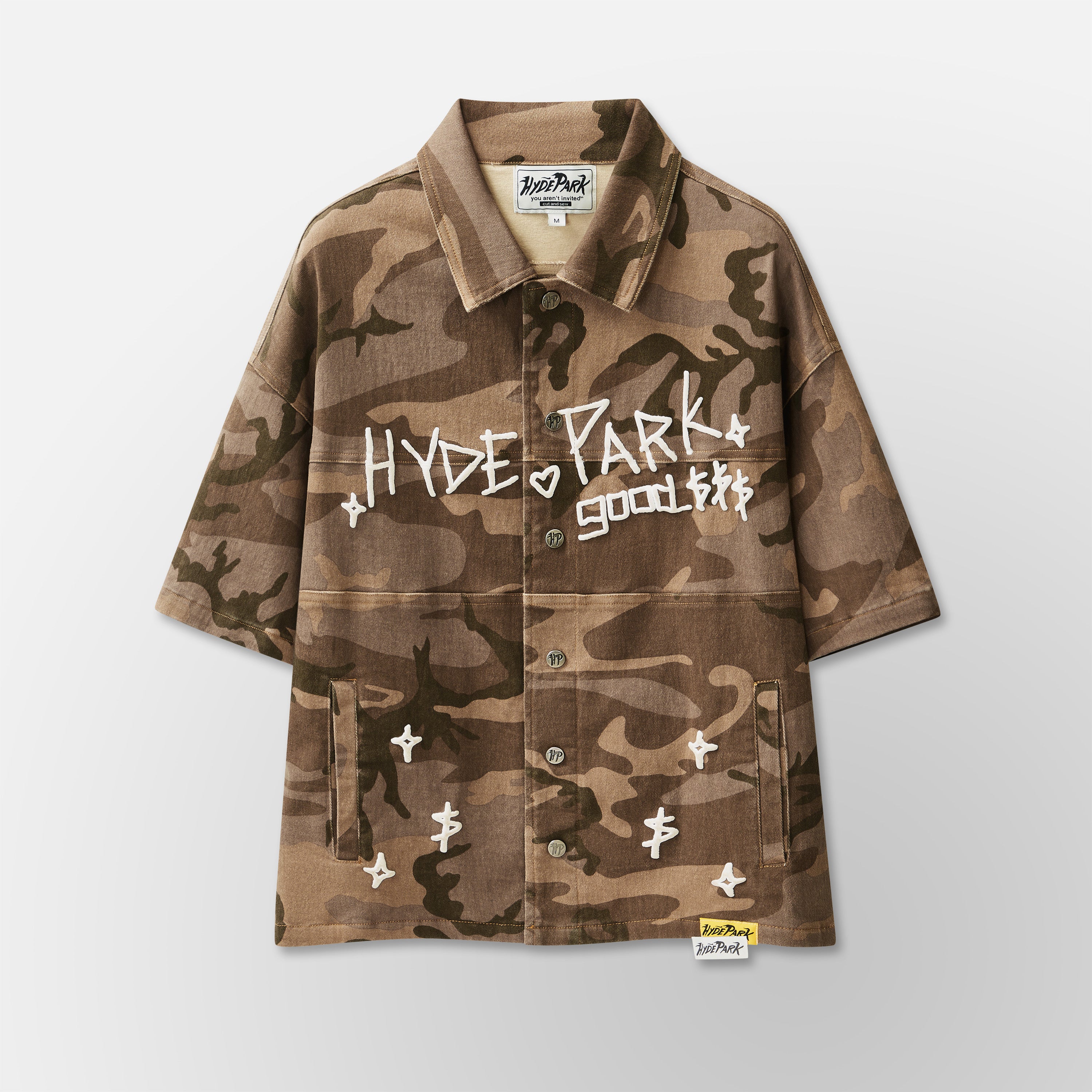 Urban Desert Camo Button Down Fatigue - Brown