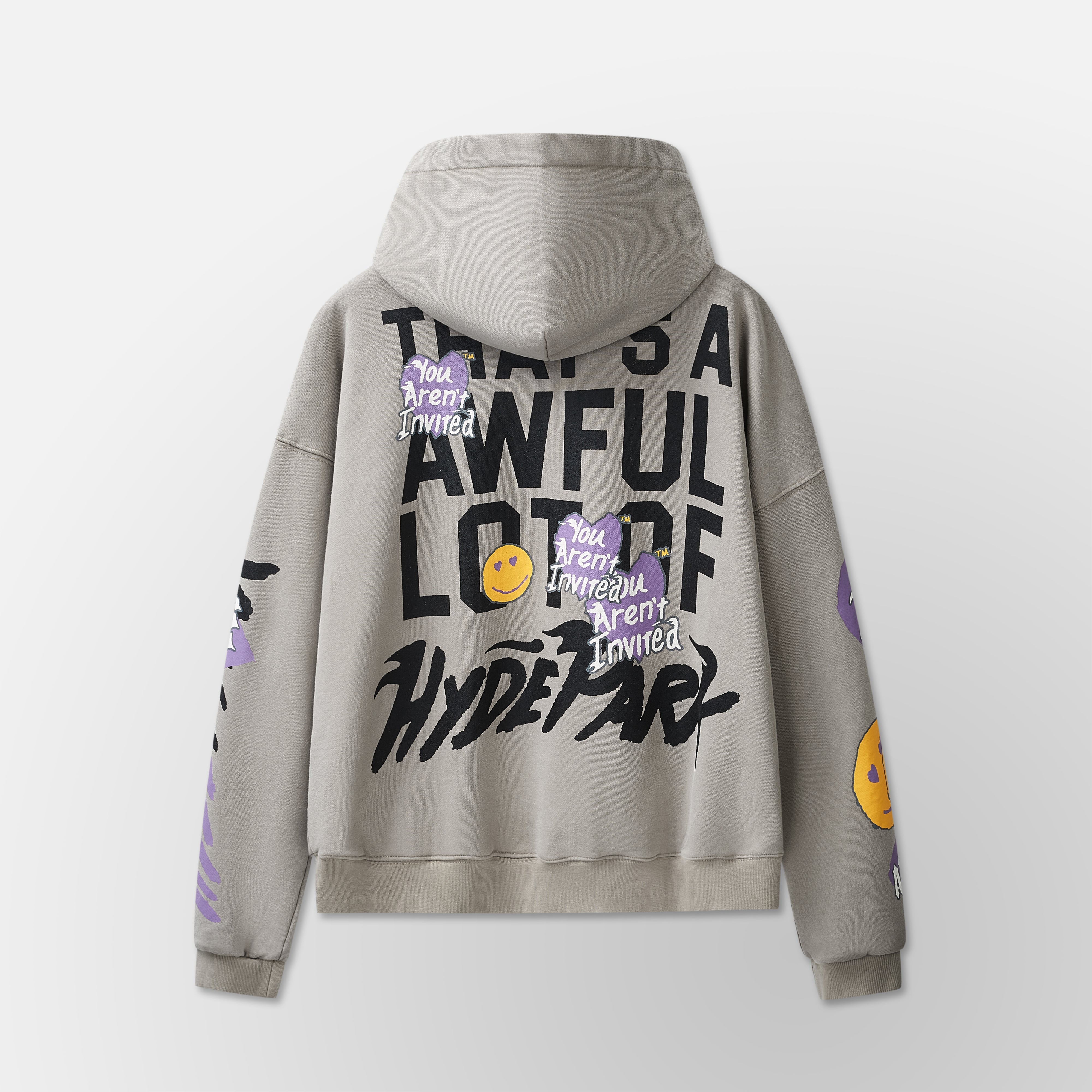 Awful Lot of Hyde Park Hoodie - grey