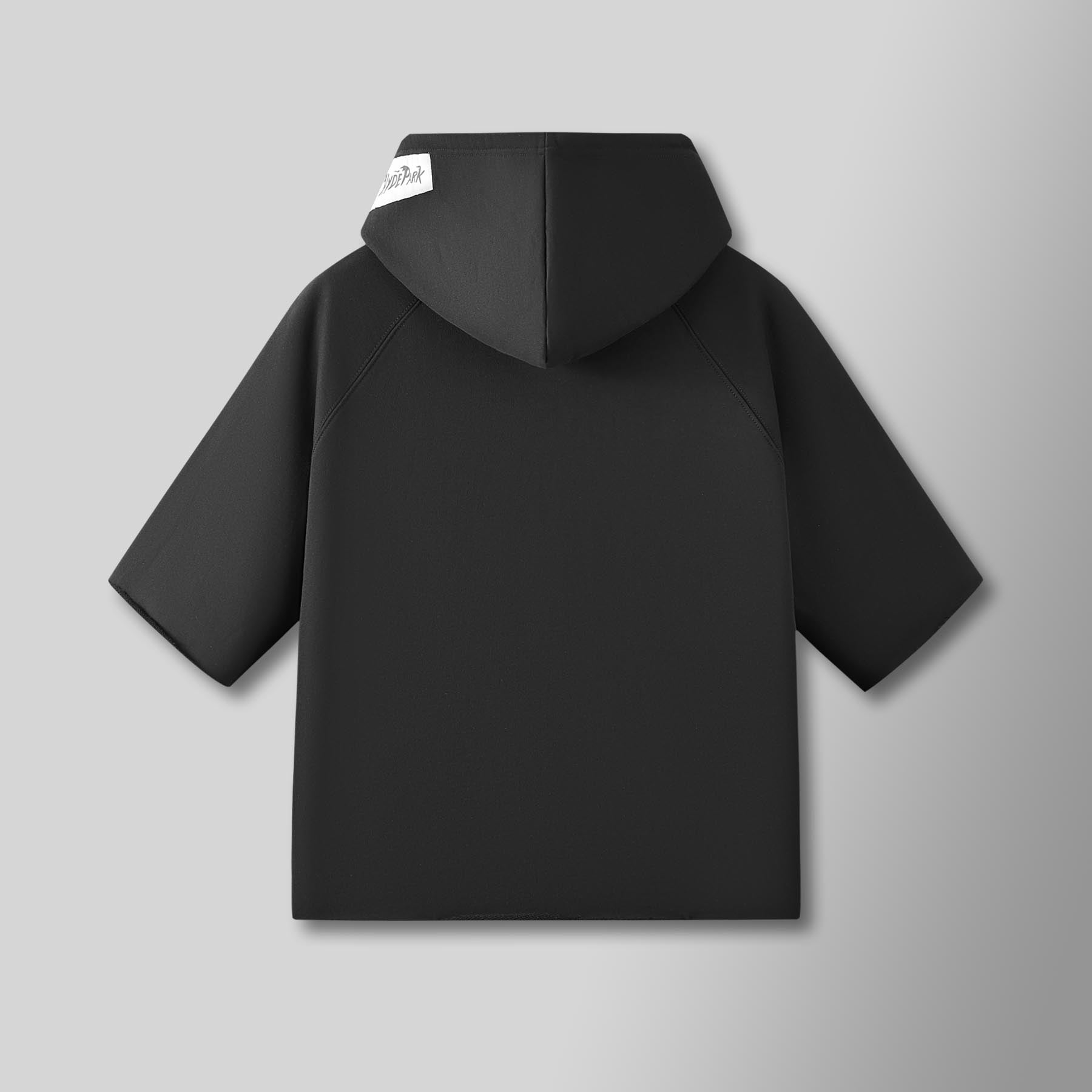Posted Up T-Shirt Hoodie - Black