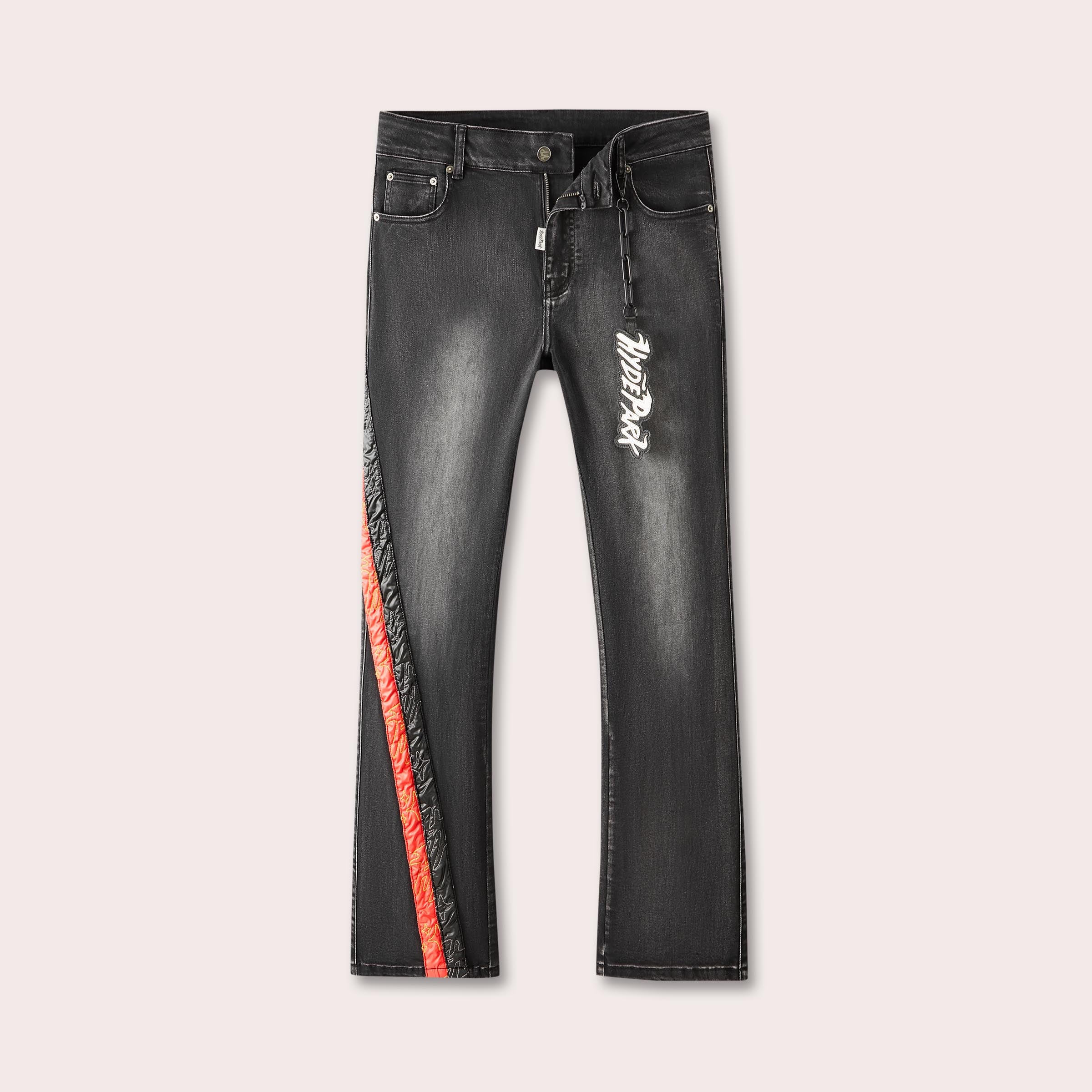 Moto Racer Denim Pant - Black