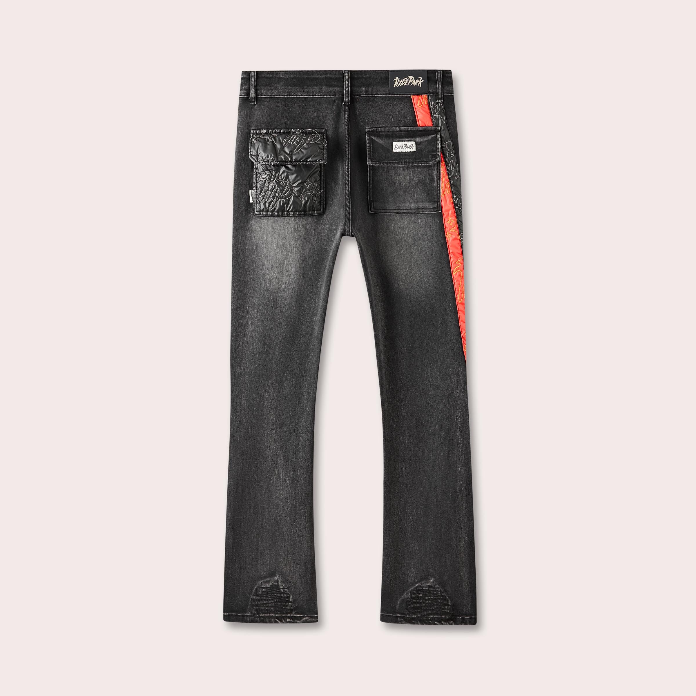 Moto Racer Denim Pant - Black
