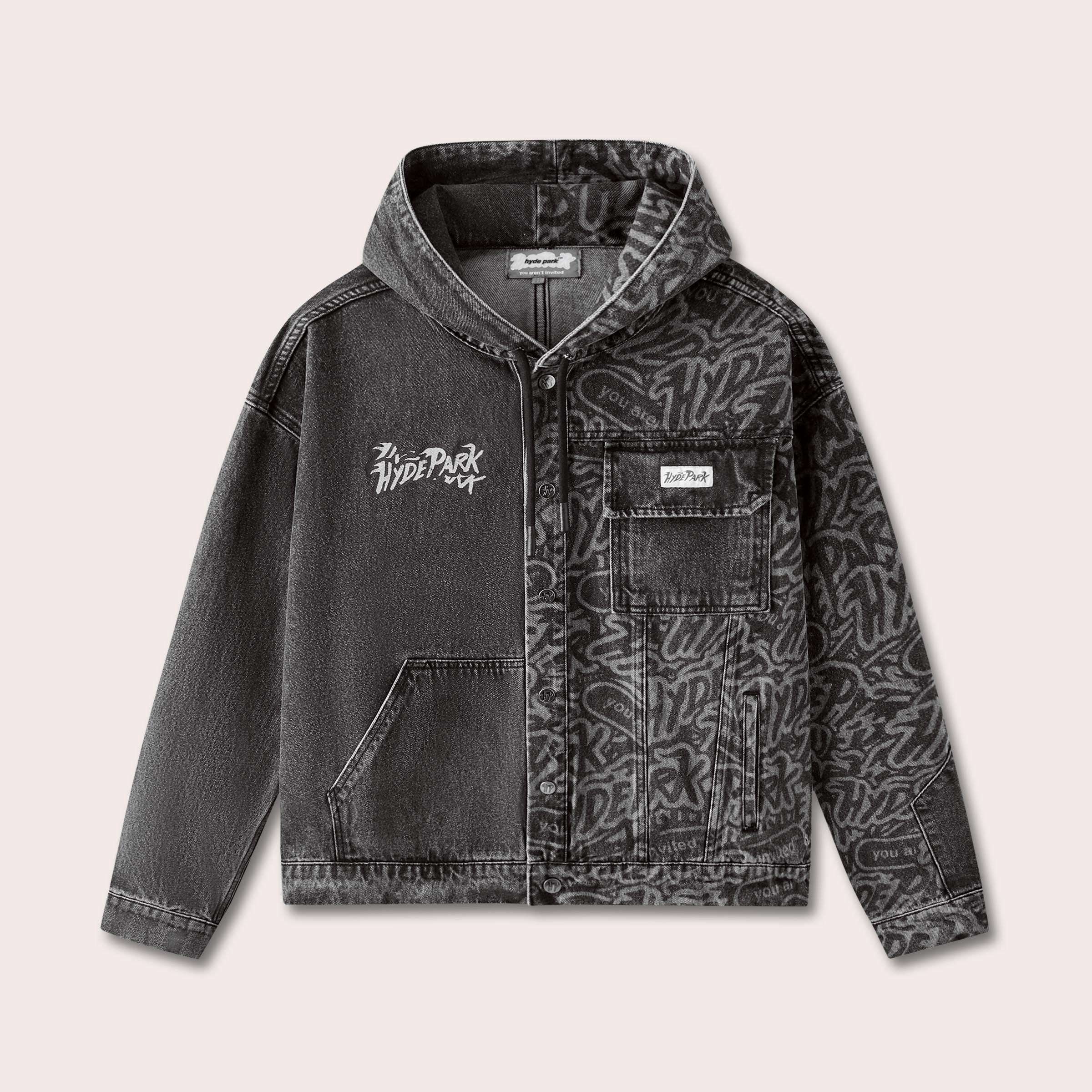 Written Up Denim Jacket - Black Ink