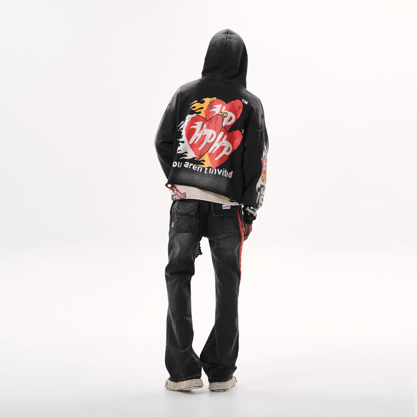 Moto Racer Denim Pant - Black
