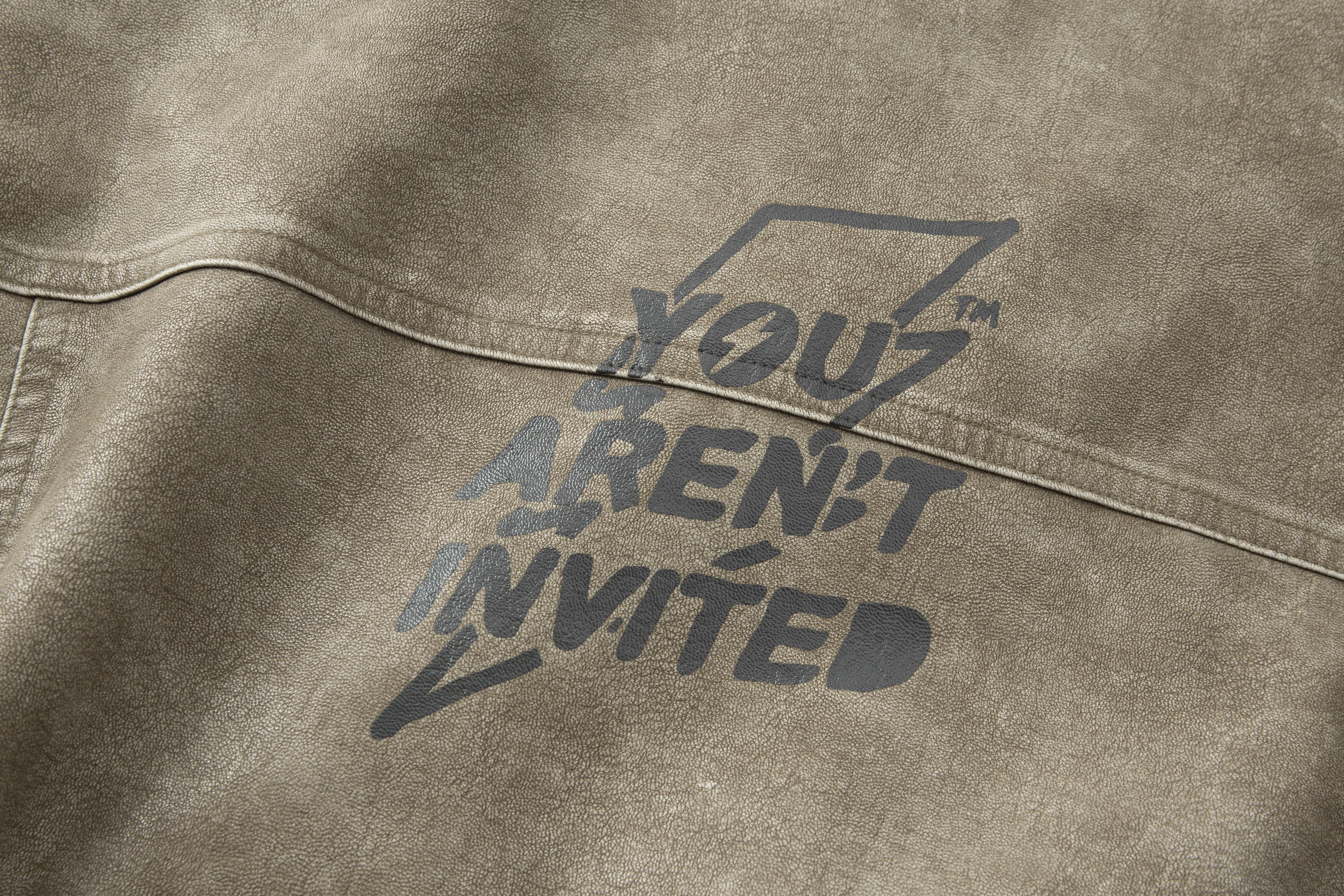 Super Speed Racer Moto Jacket - Collar - Sand