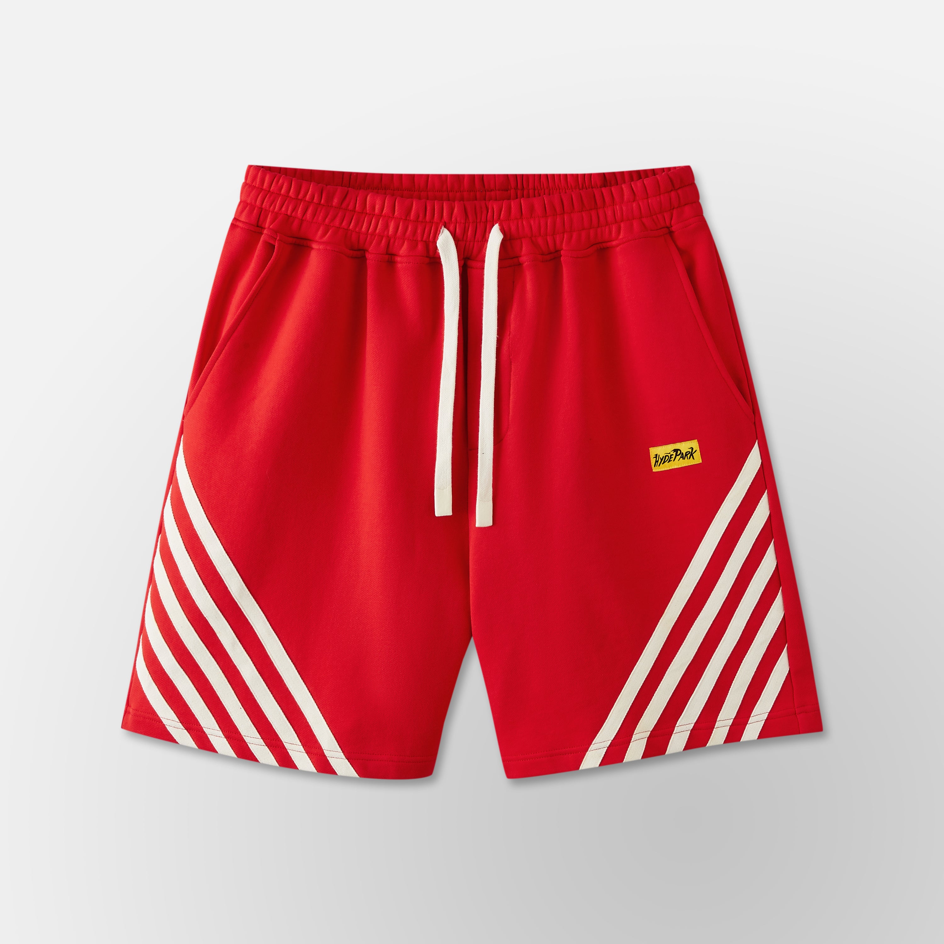 Relax Striped Shorts - Red