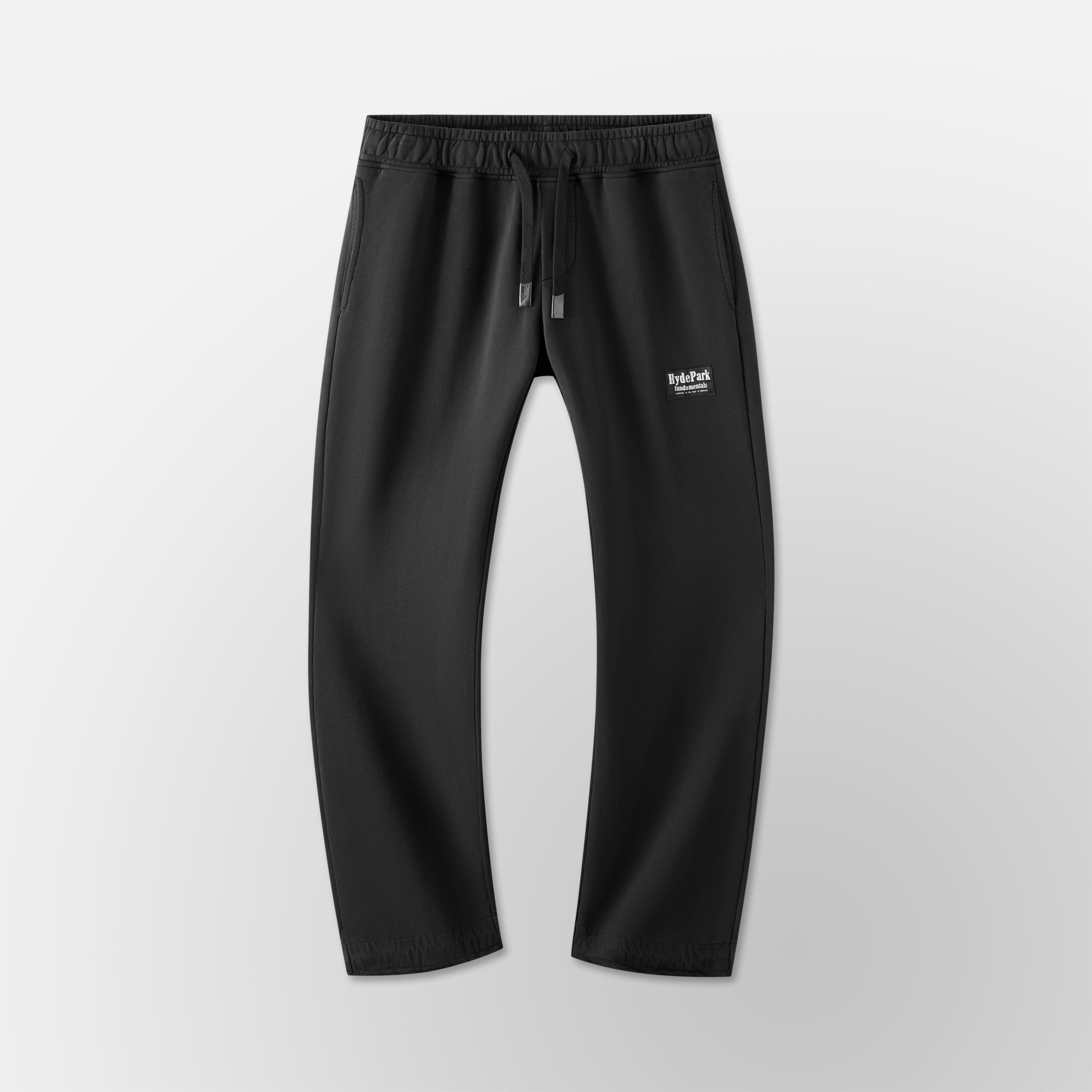 FNDMNTLS- Wide Jogger- Black
