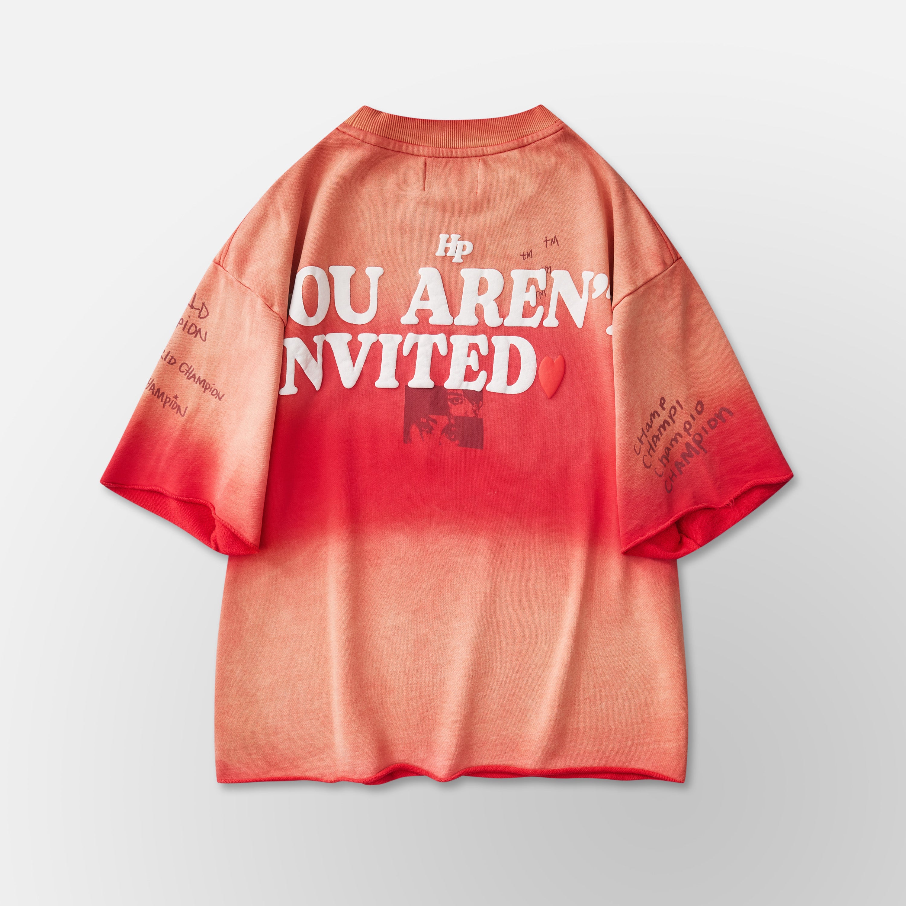 Slouch Cut Sweat Shirt - Red