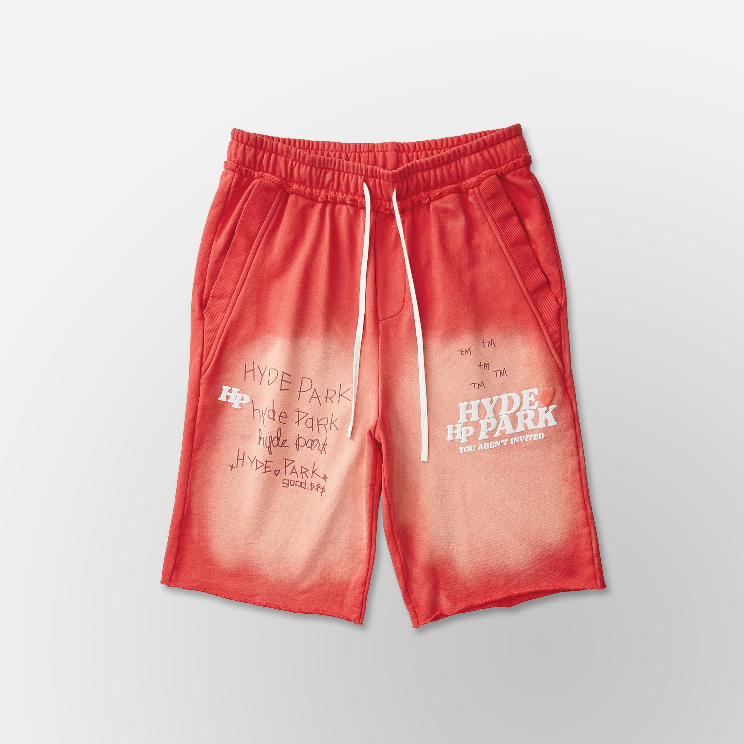 Slouch Cut Jogger Shorts - Red