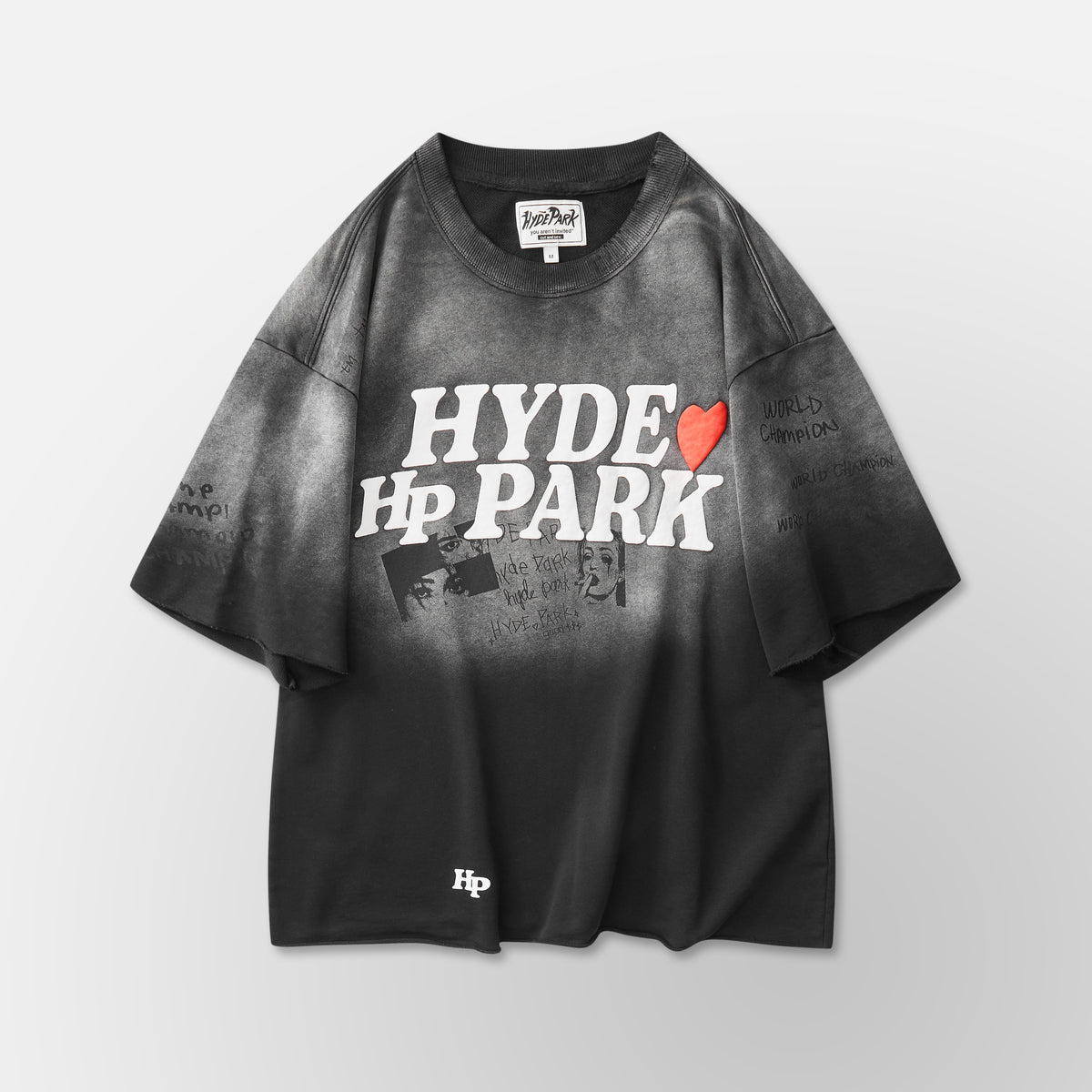 Slouch Cut Sweat Shirt - Black