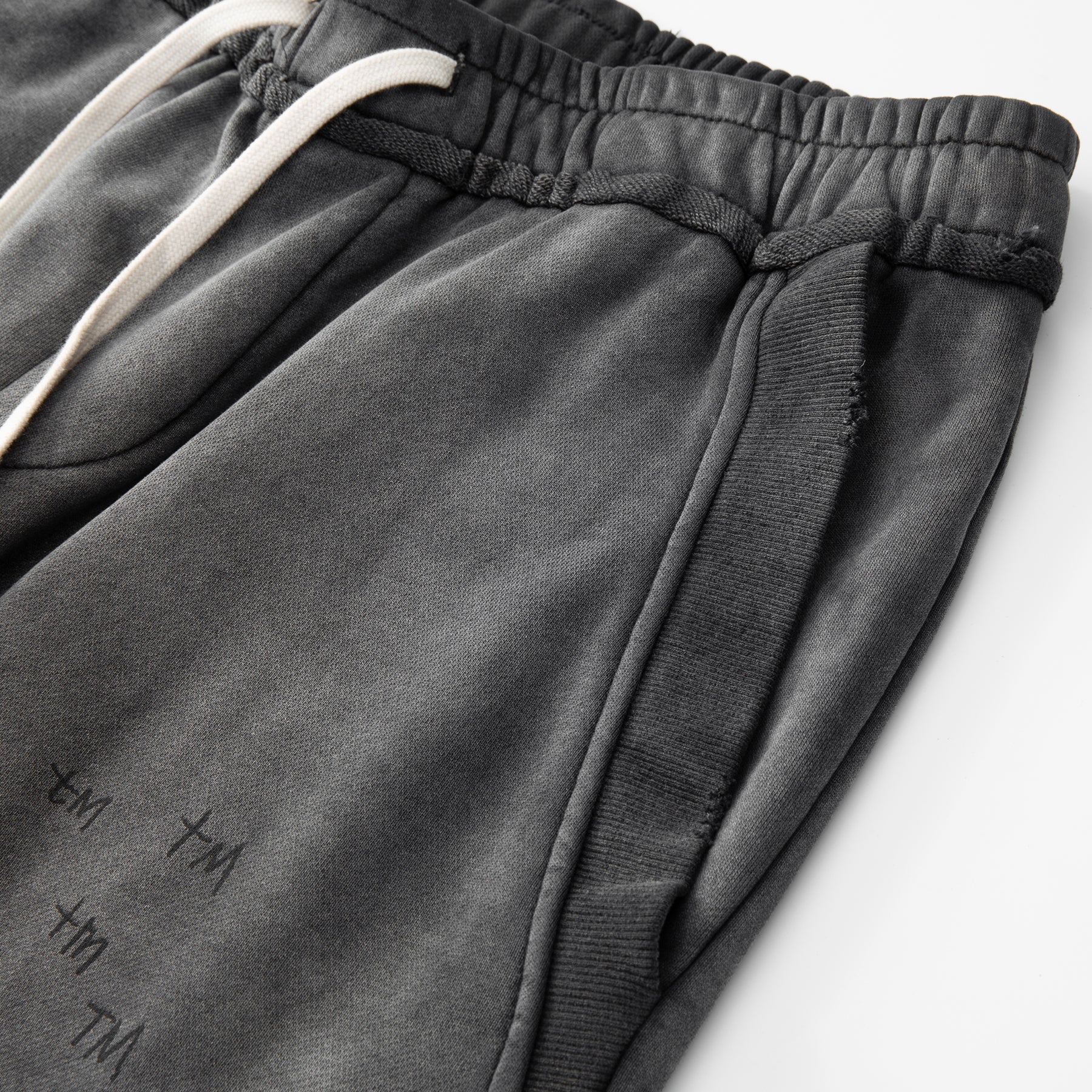 Slouch Cut Jogger Shorts - Black