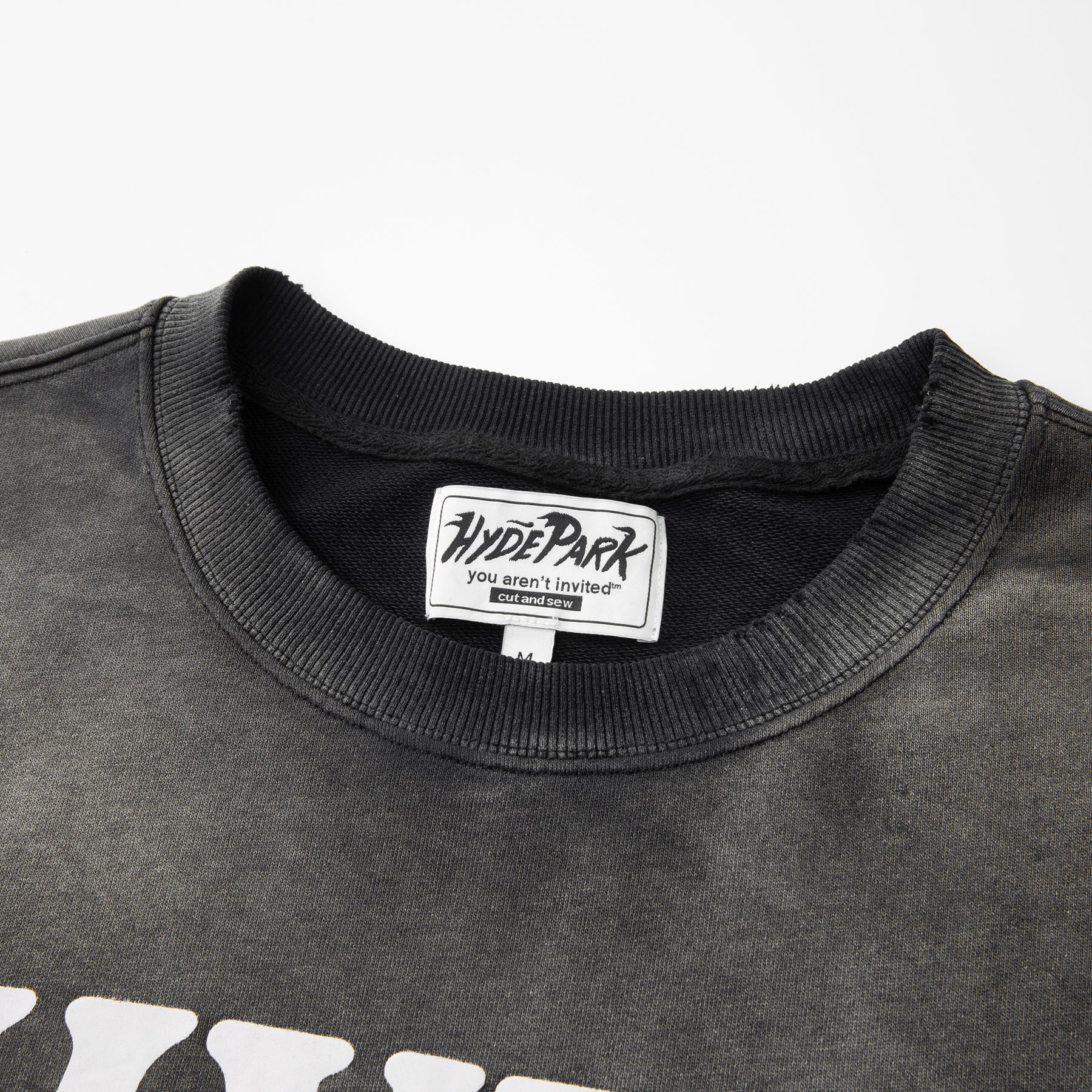 Slouch Cut Sweat Shirt - Black