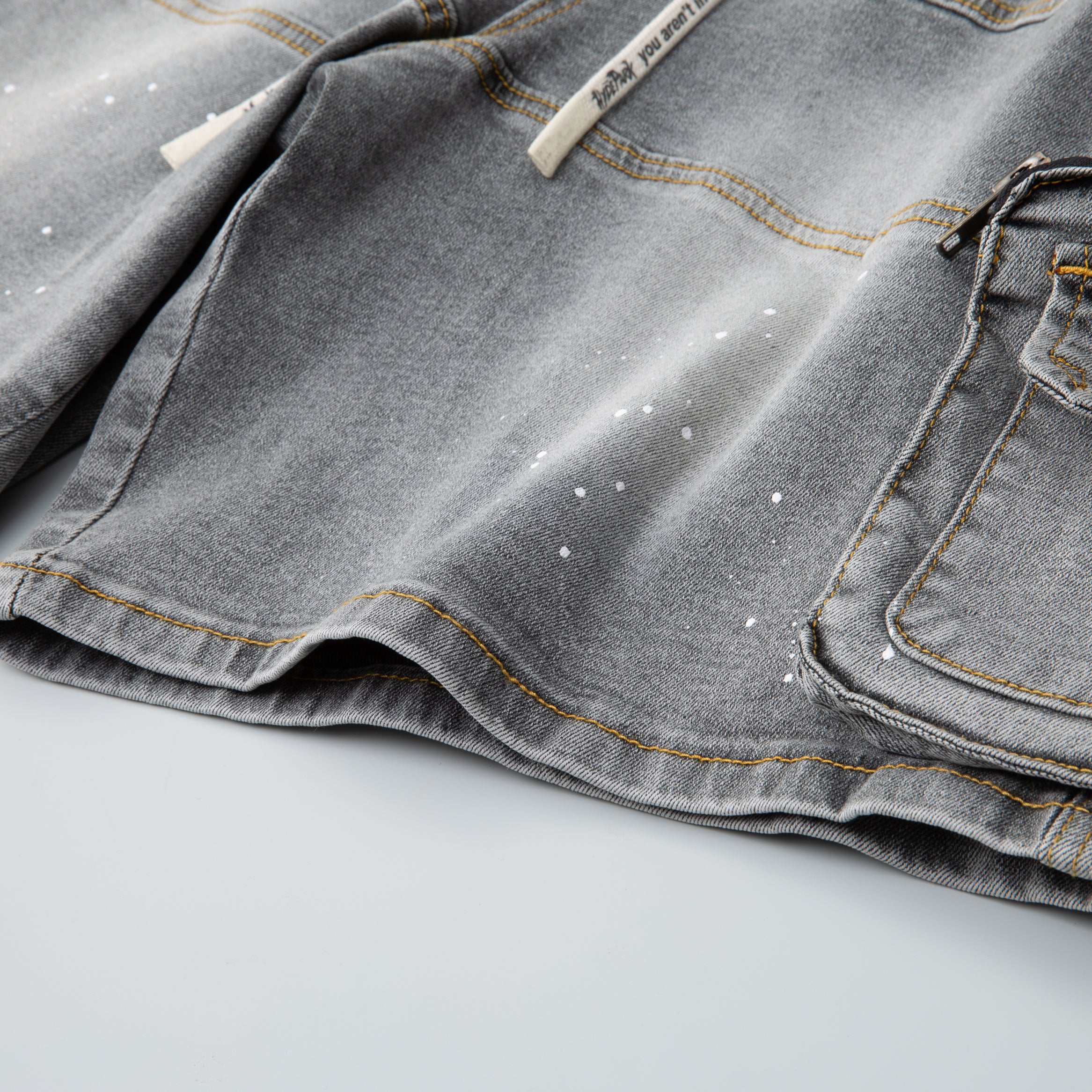Velocity Cargo Denim Short - Grey
