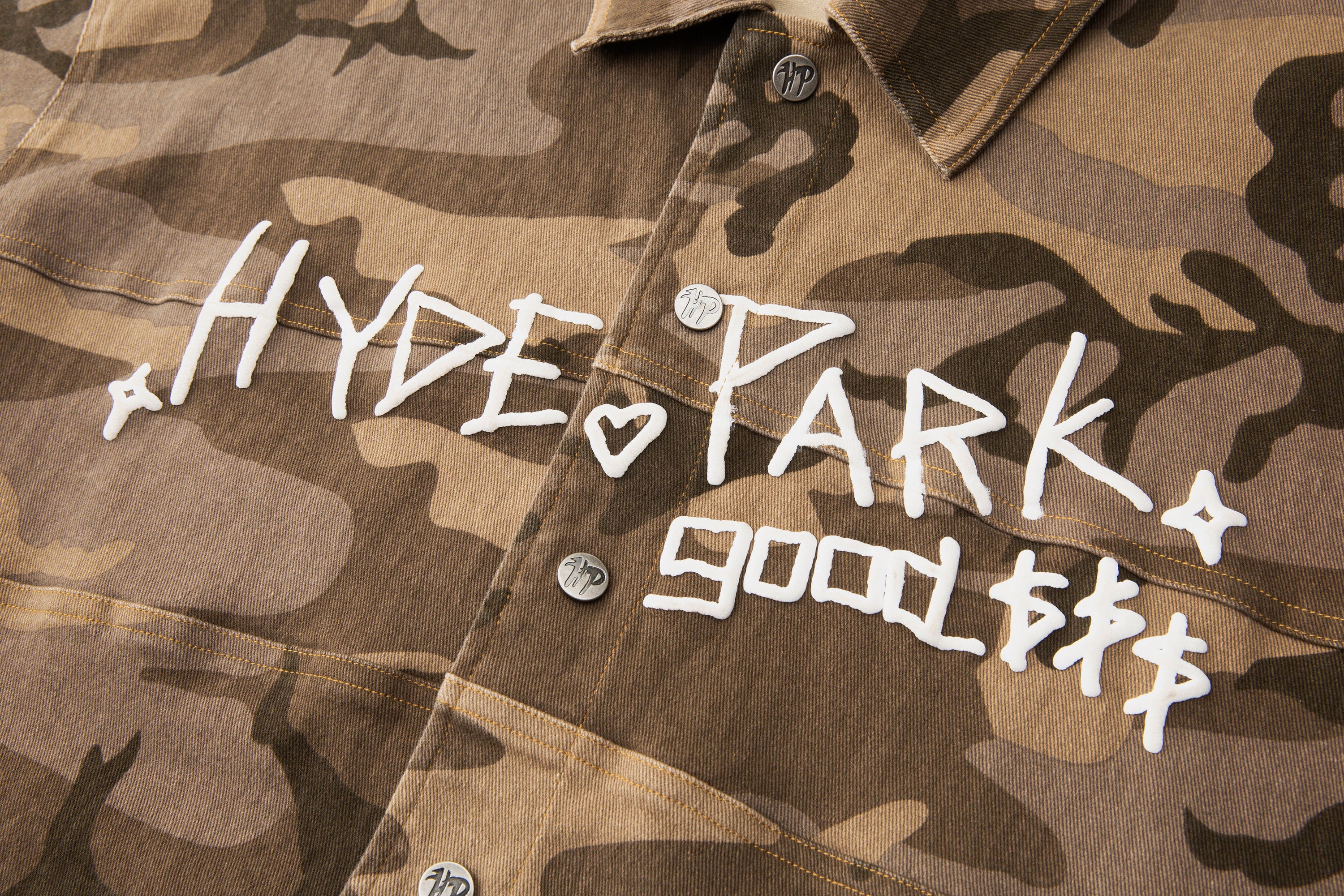 Urban Desert Camo Button Down Fatigue - Brown