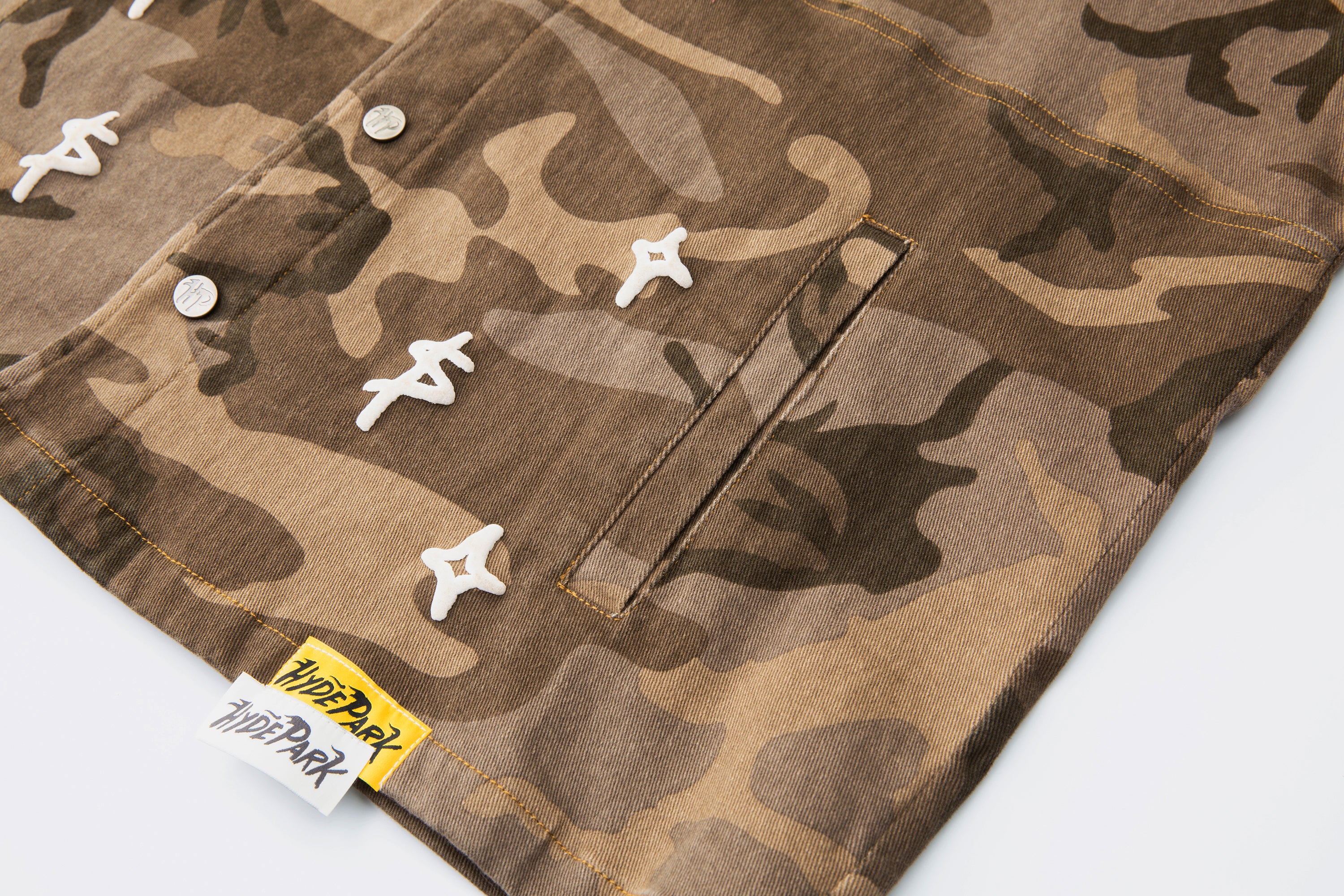 Urban Desert Camo Button Down Fatigue - Brown
