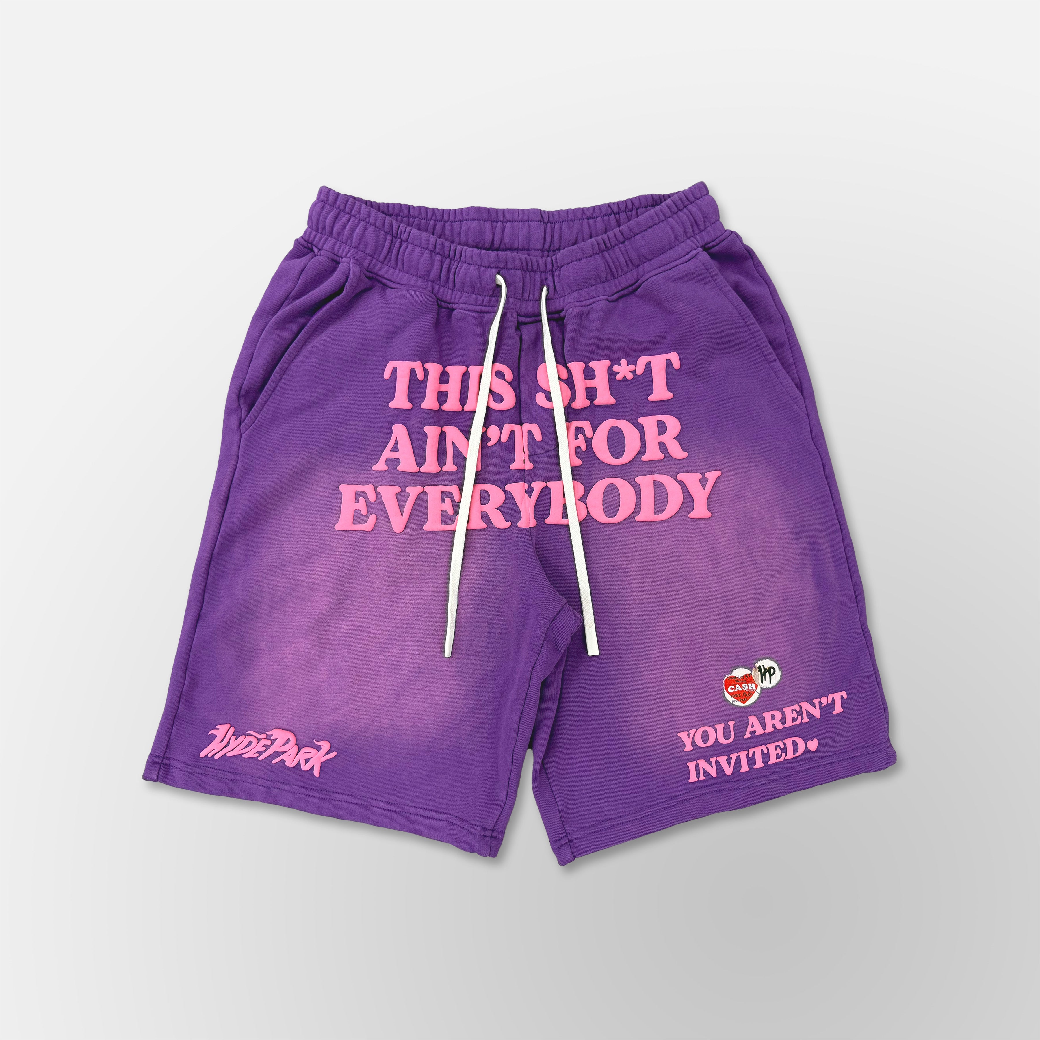 This Shit Ain't for Everybody Short - Purple/ Pink