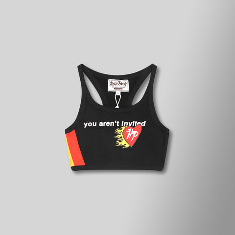 Race to the Top - Crop Tank - Black