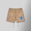 Cash Only Work Shorts - STAFF - Khaki with Blue Heart
