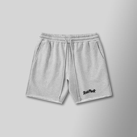 Posted Up Cut Off Shorts - Gray Heather