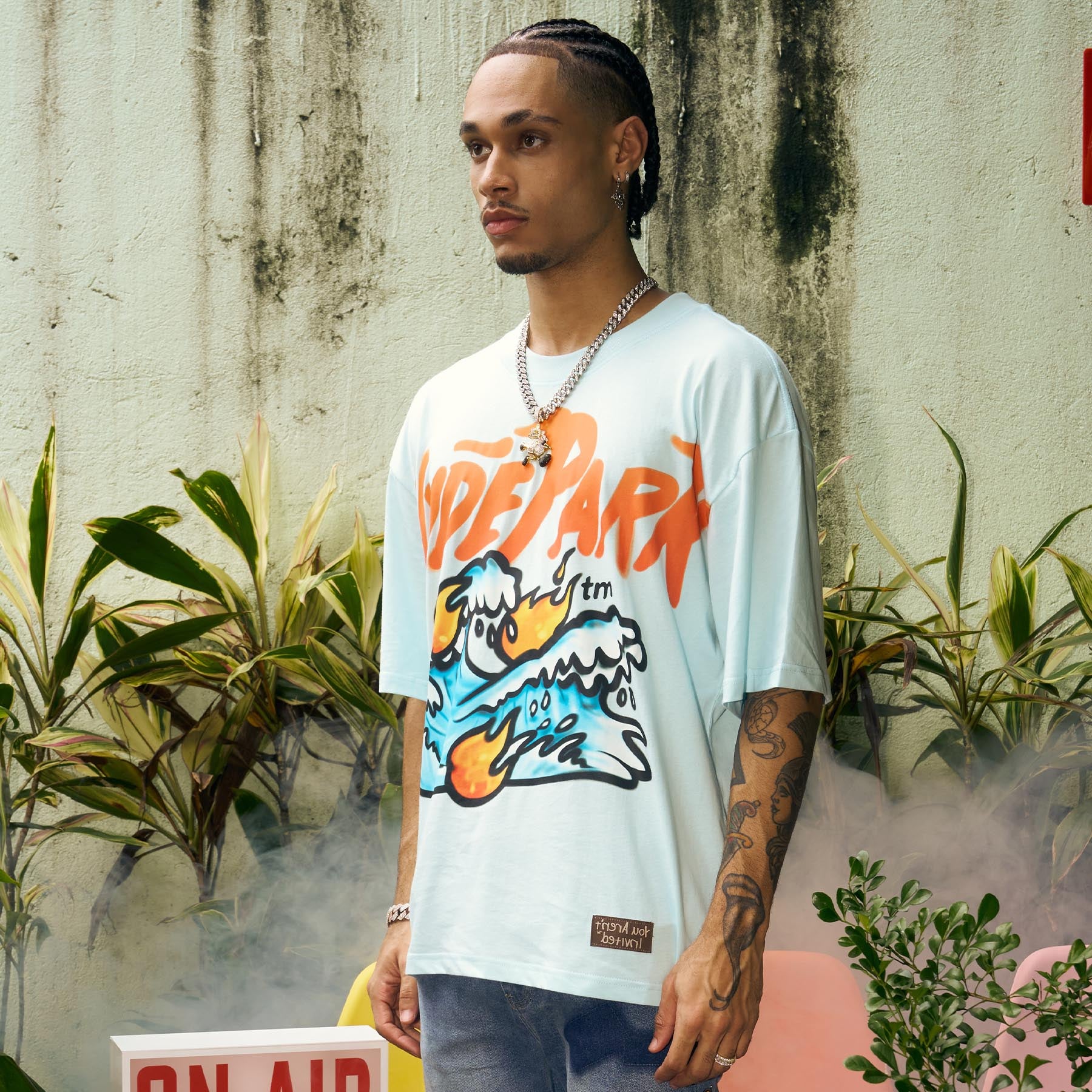 Tsunami Weekend Tee - Light Blue