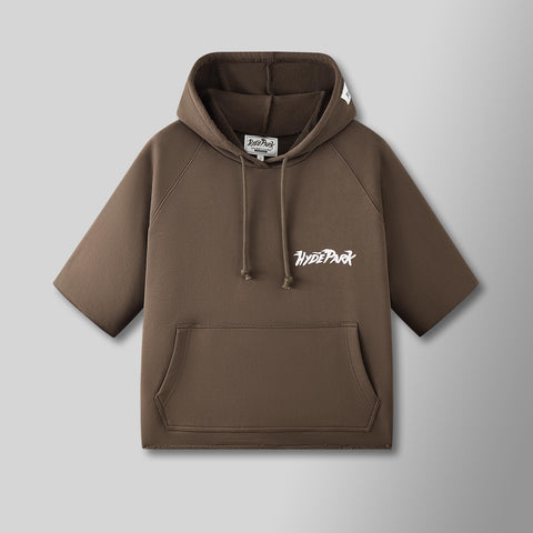 Posted Up T-Shirt Hoodie - Brown