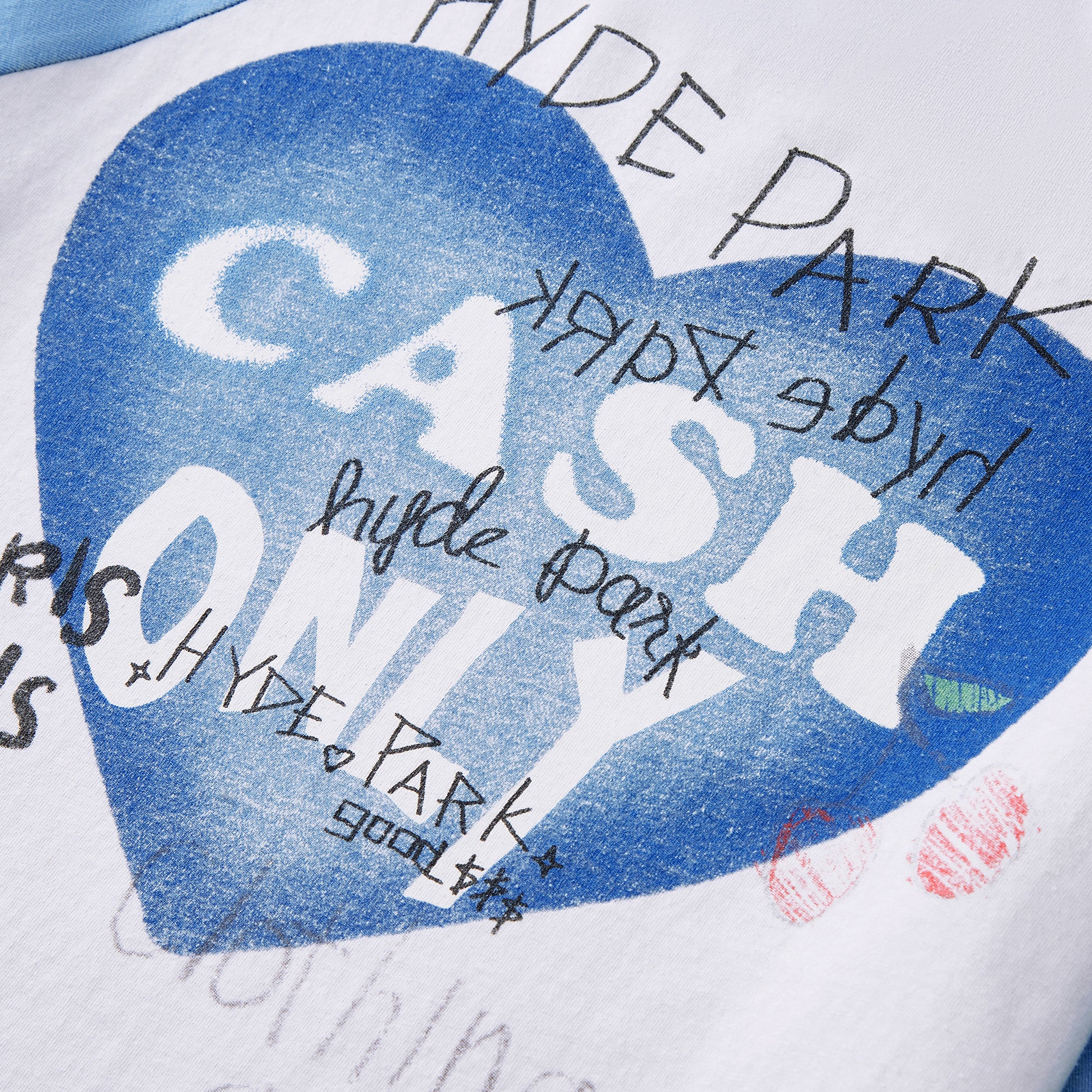 I Heart Cash Raglan- Blue
