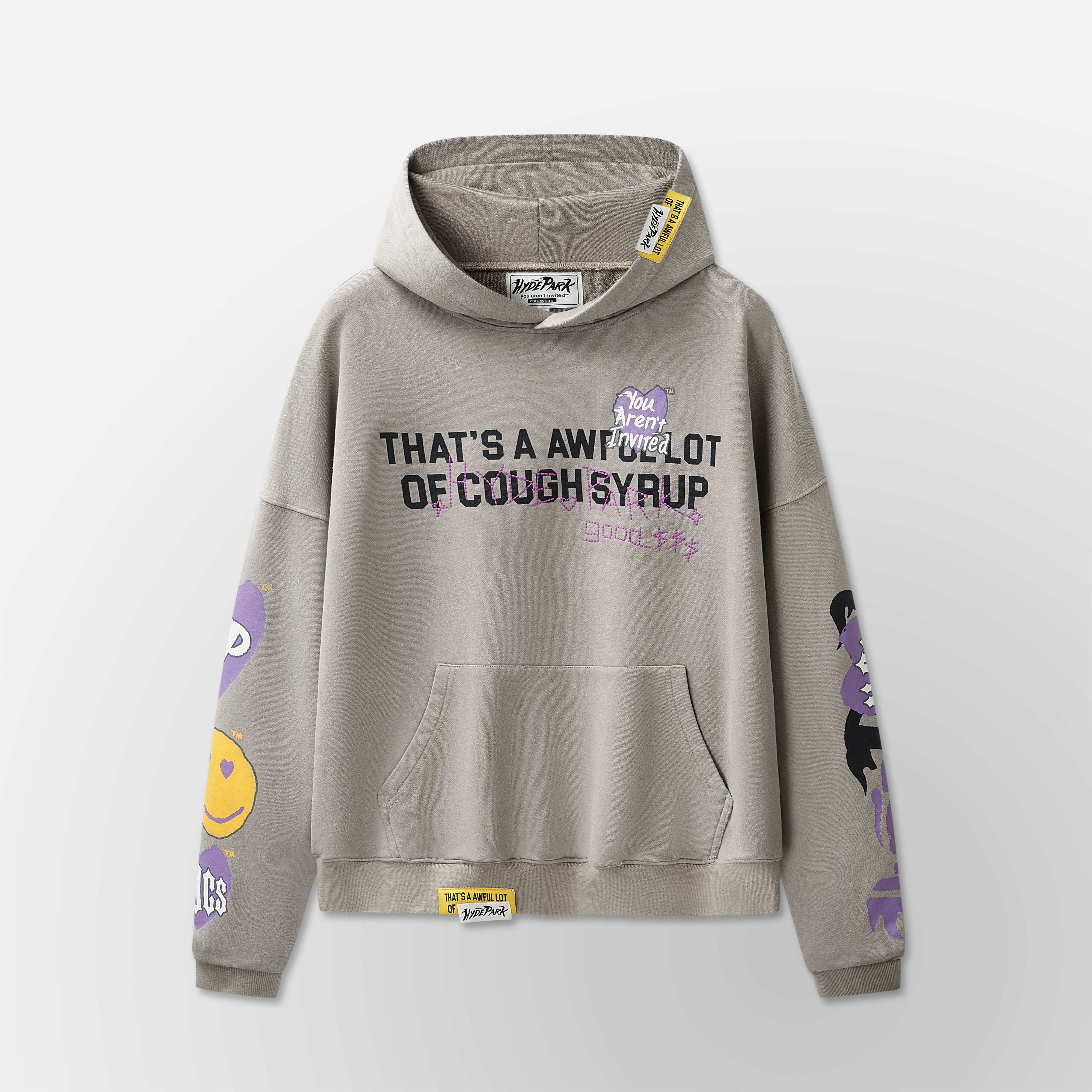 Awful Lot of Hyde Park Hoodie  - grey