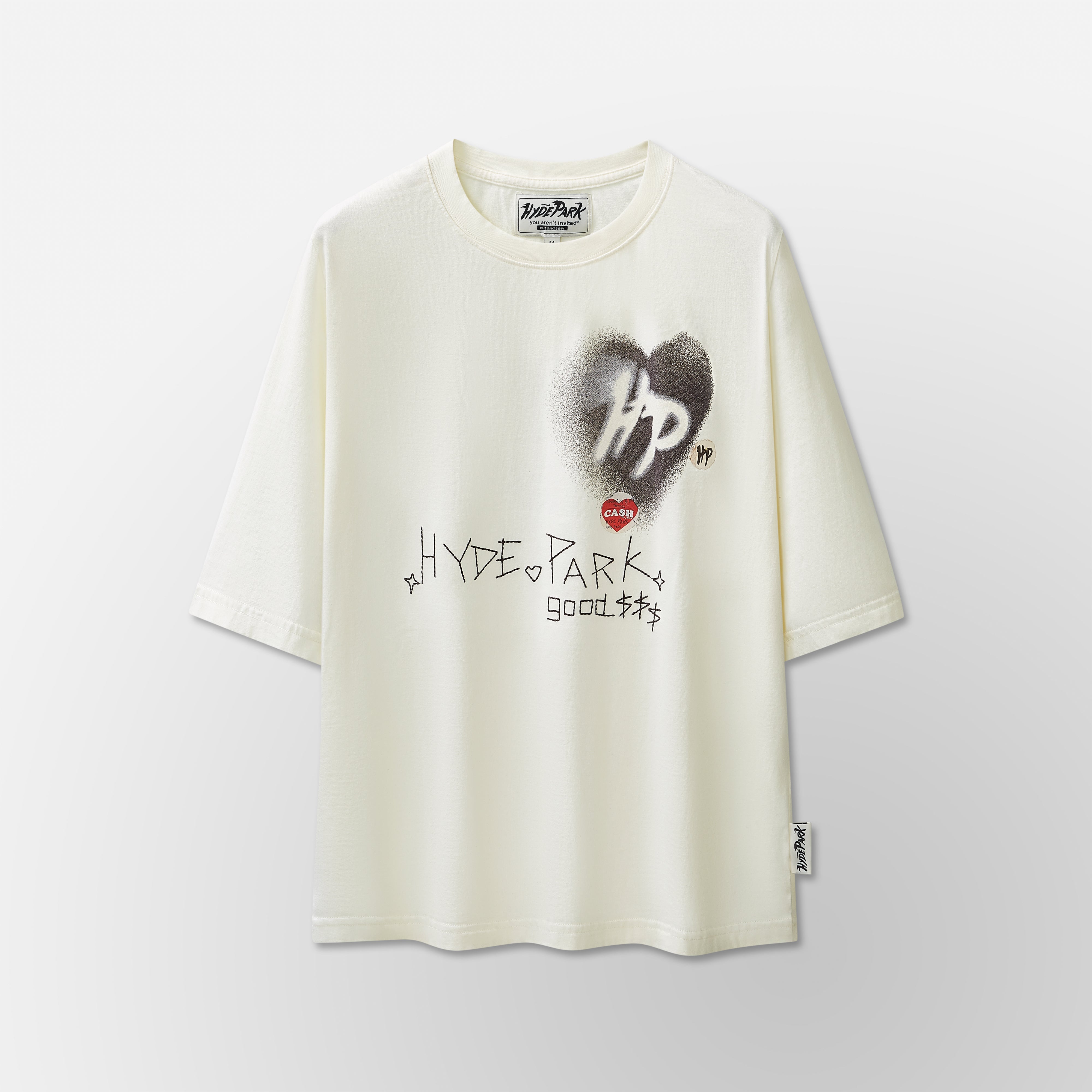 Stencil Heart - White