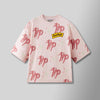 Puff the Magic Pattern Shirt- Pink