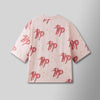 Puff the Magic Pattern Shirt- Pink