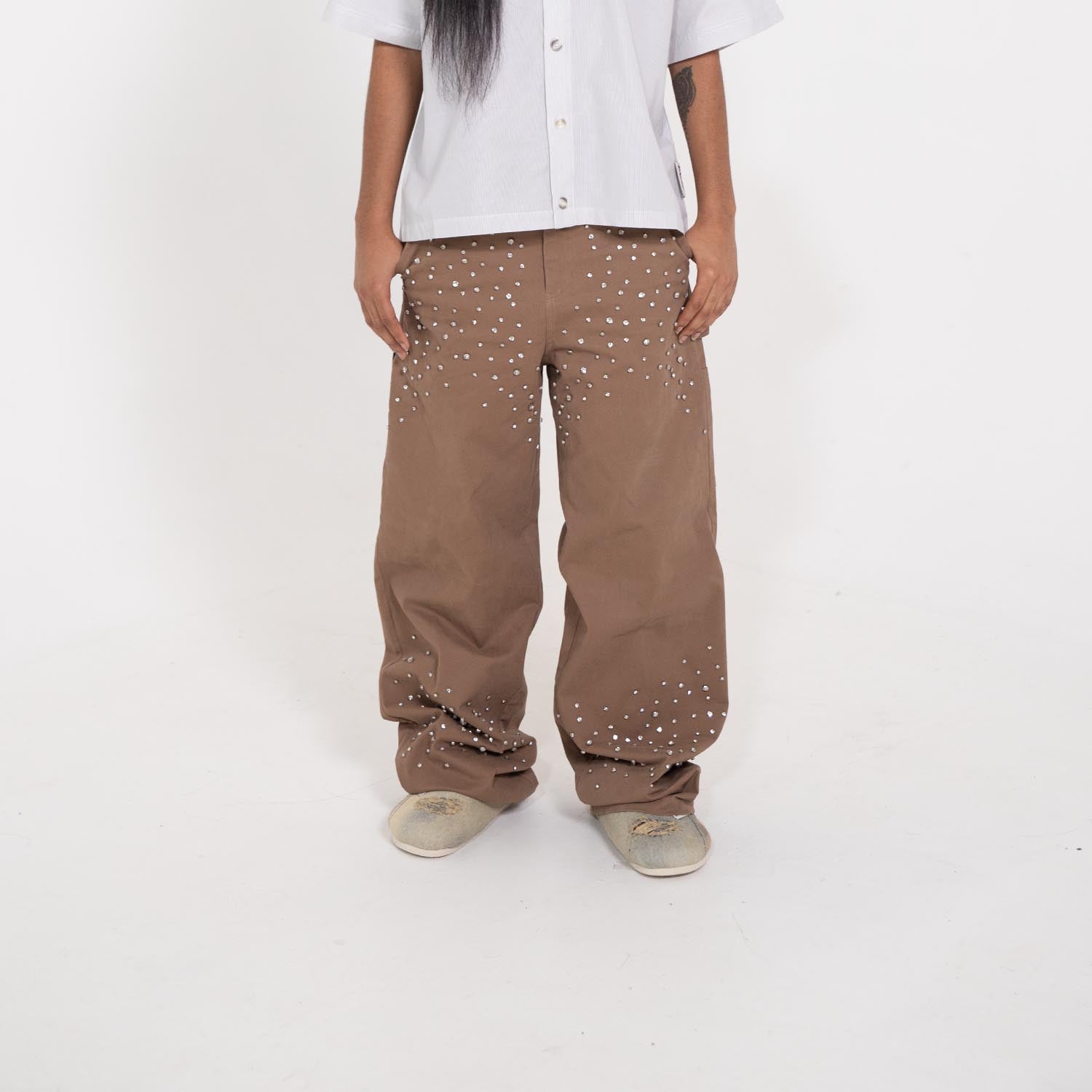 Jewels Denim Work Pants -  Khaki
