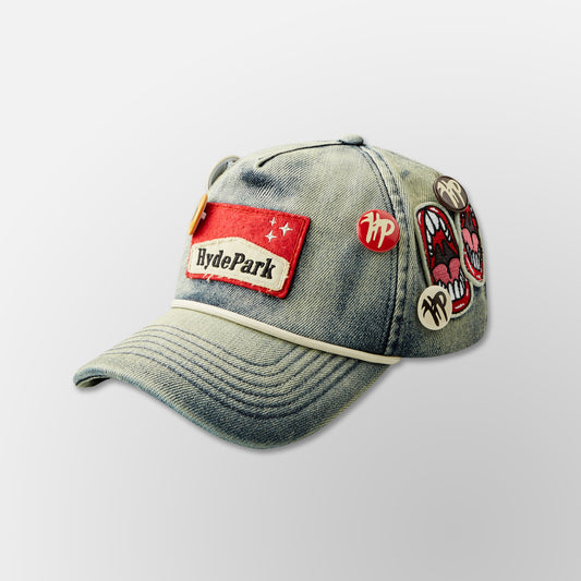 Ciggy Cig Denim Cap - Blue