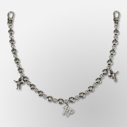 HP Pill Link Chain W/ Cherub + HP Charm - Wallet Chain