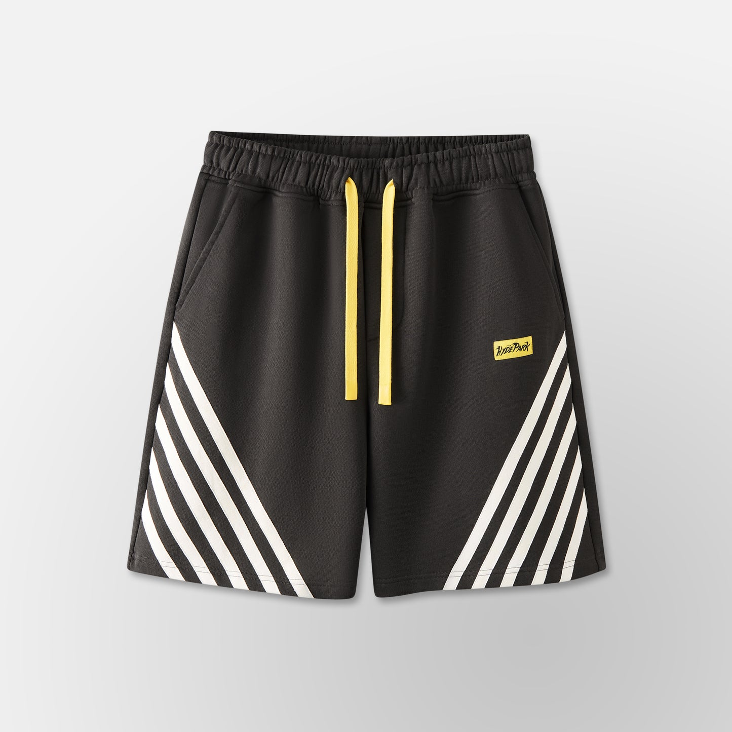 Relax Striped Shorts  - Black