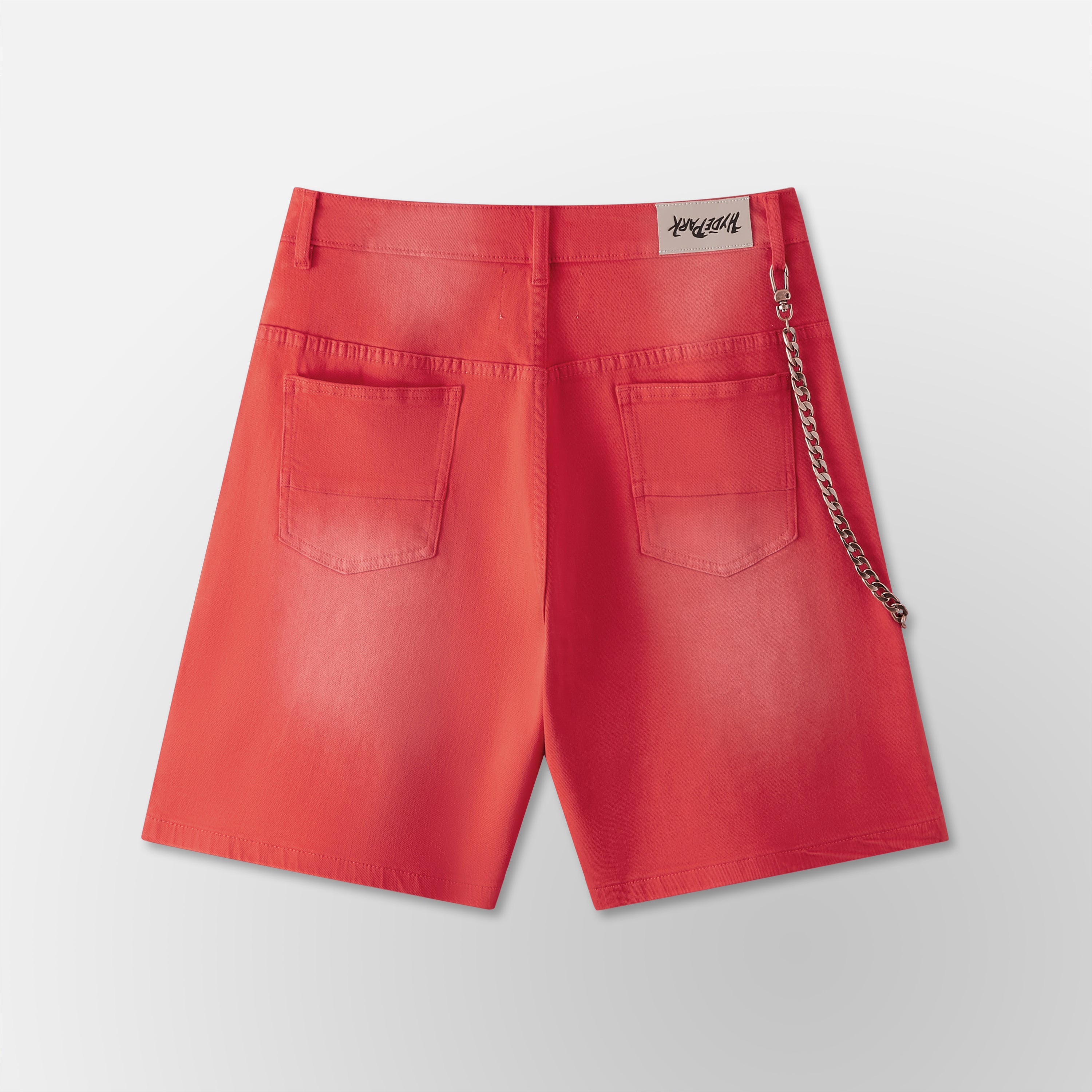 Studded Park Velocity Denim Short 2.0 - Red