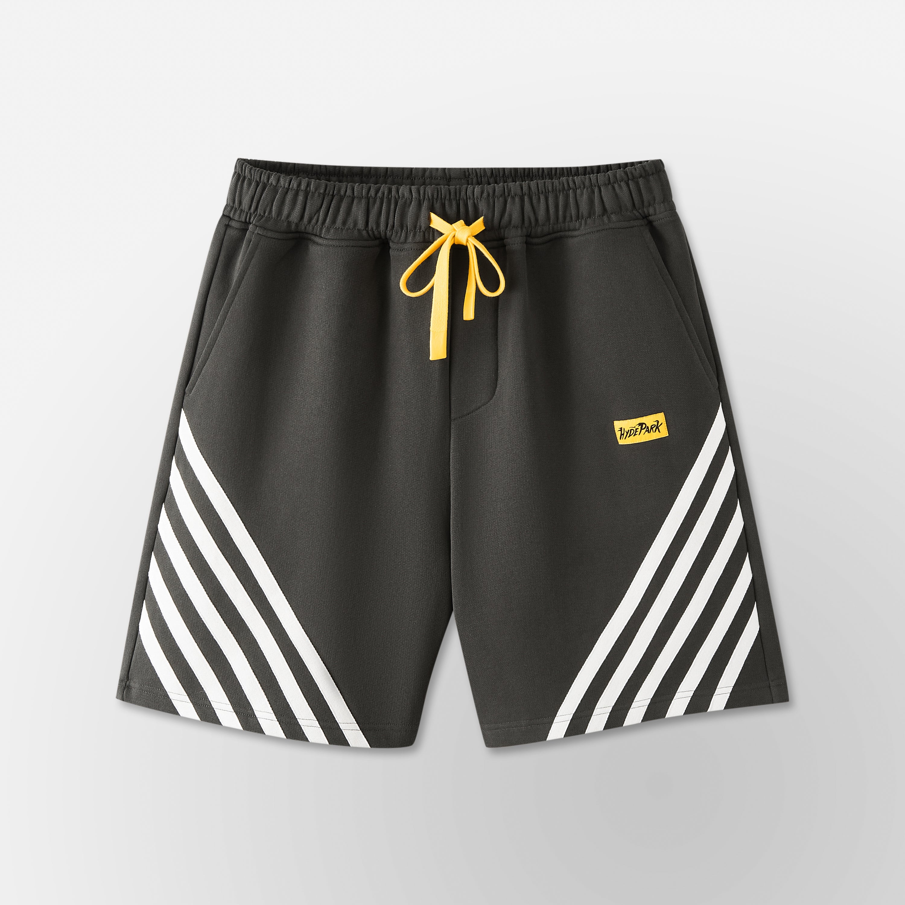 Relax Striped Shorts  - Black