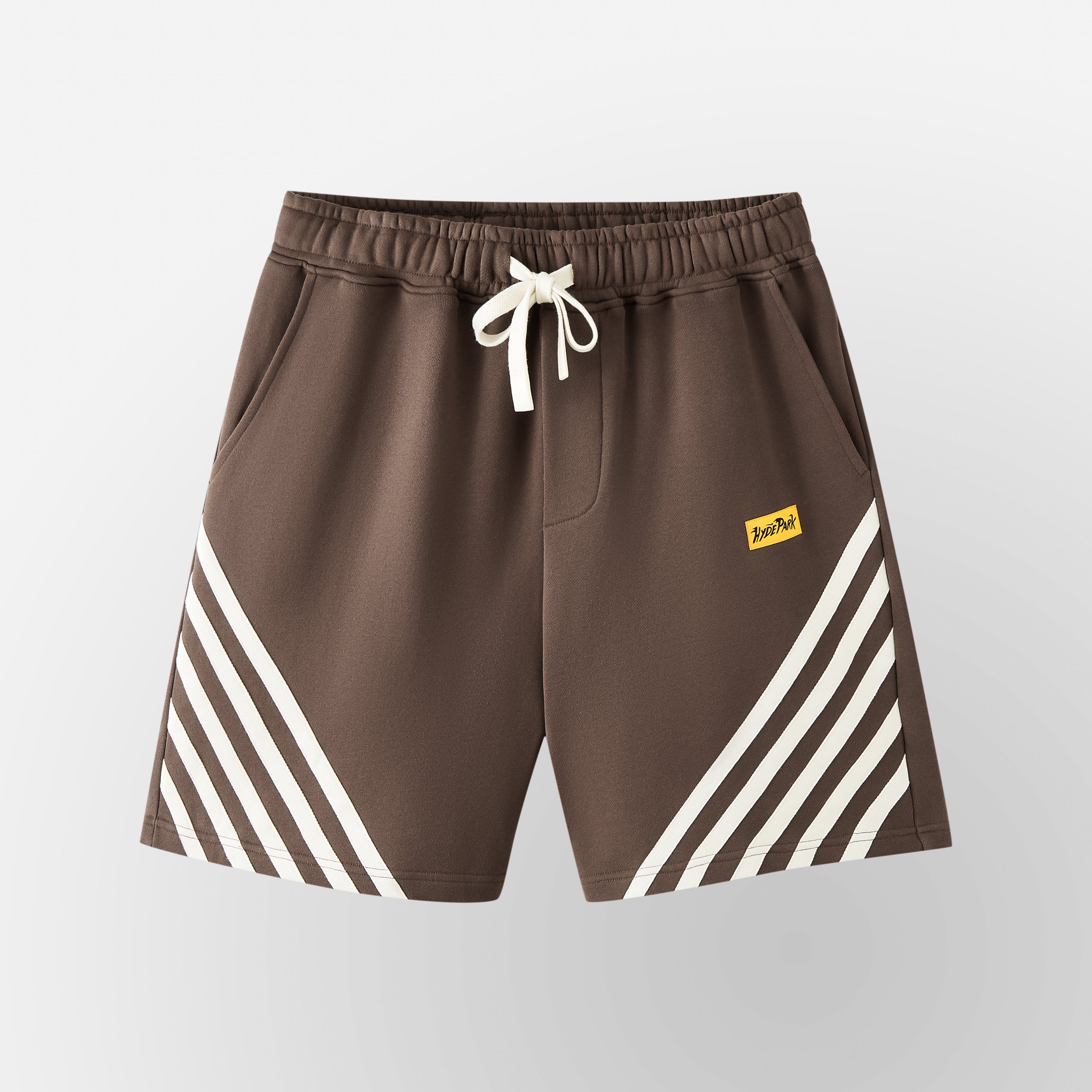 Relax Striped Shorts - Brown