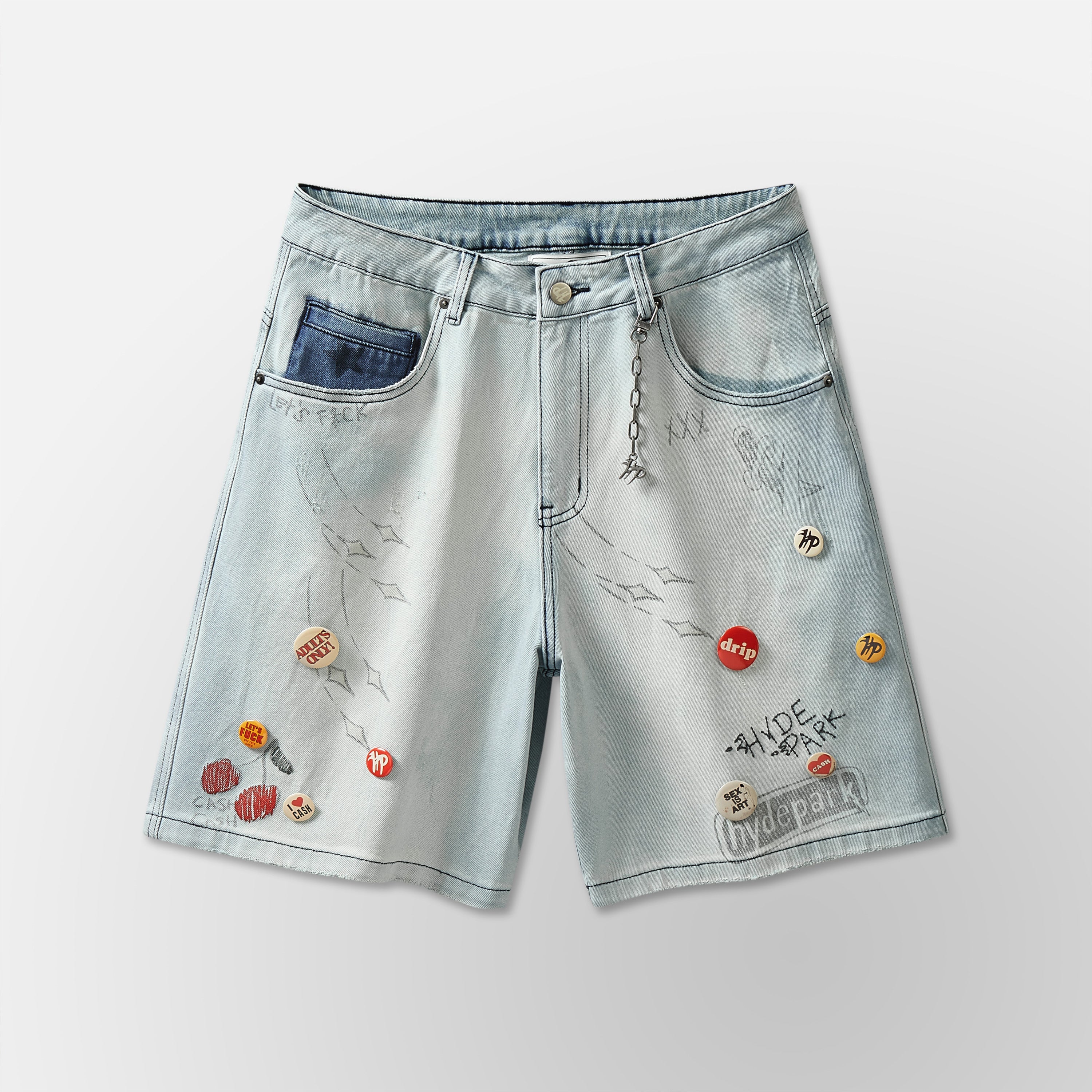 Over Night Shorts- Blue
