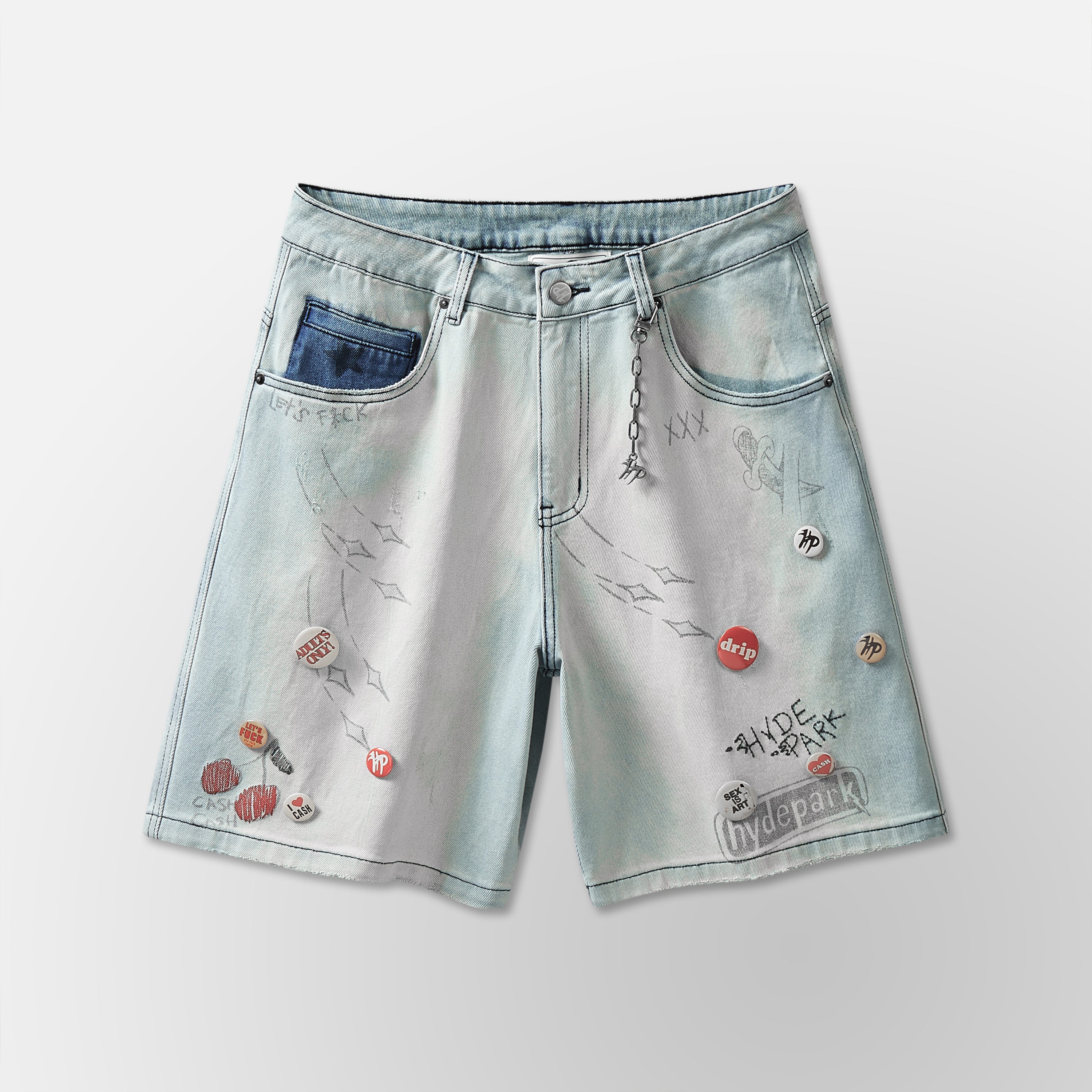 Over Night Shorts- Blue