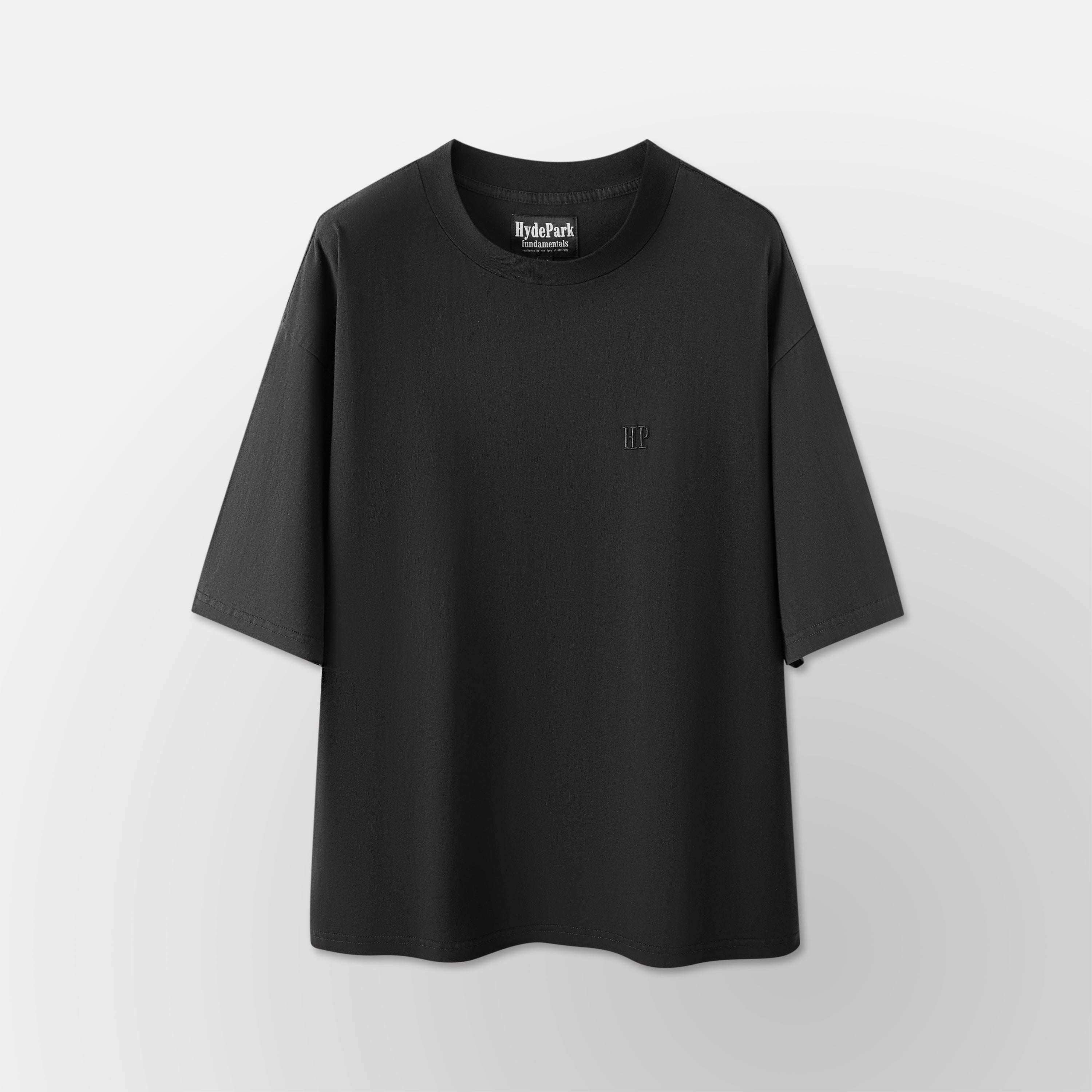FNDMNTLS-Over Size Tee- Black