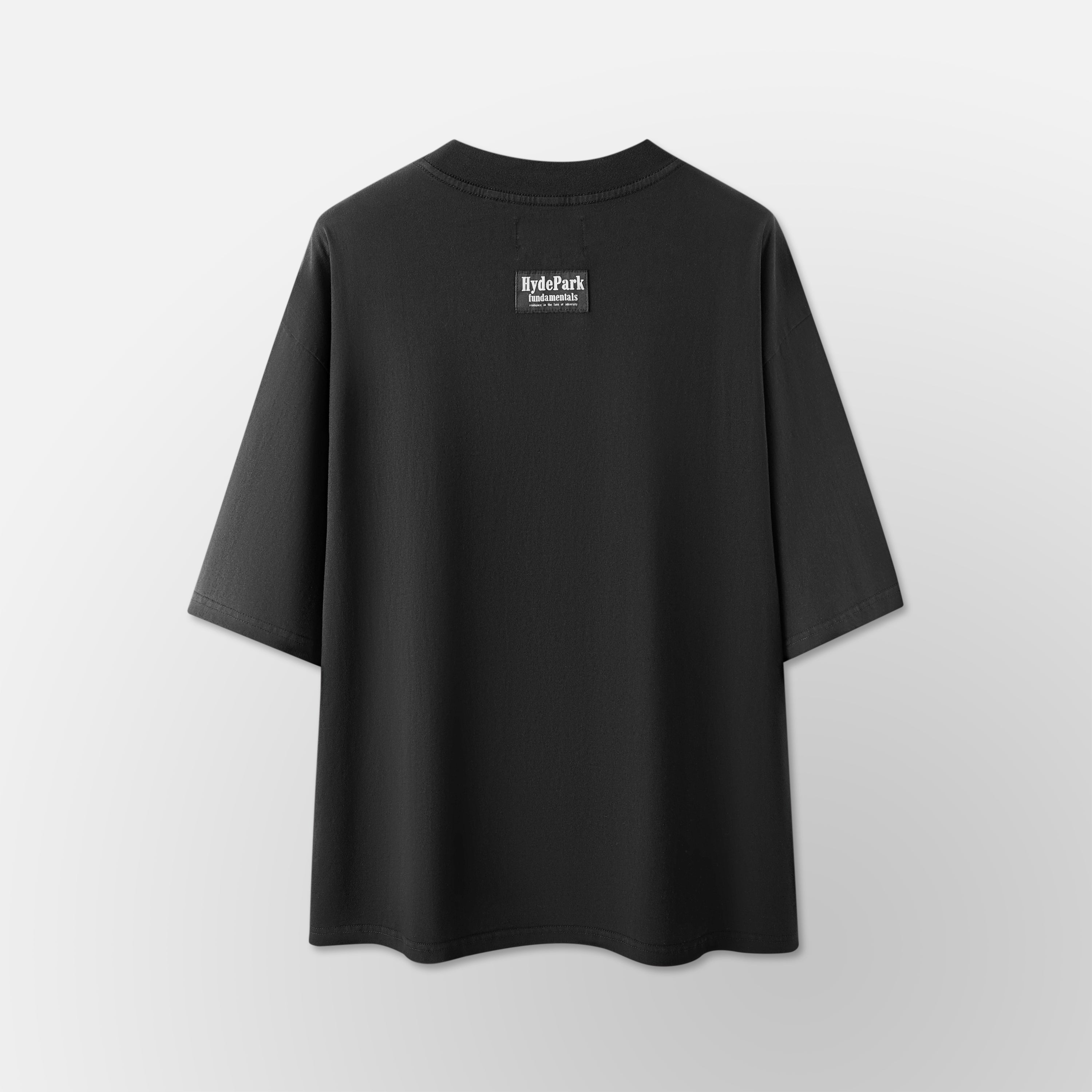 FNDMNTLS-Over Size Tee- Black