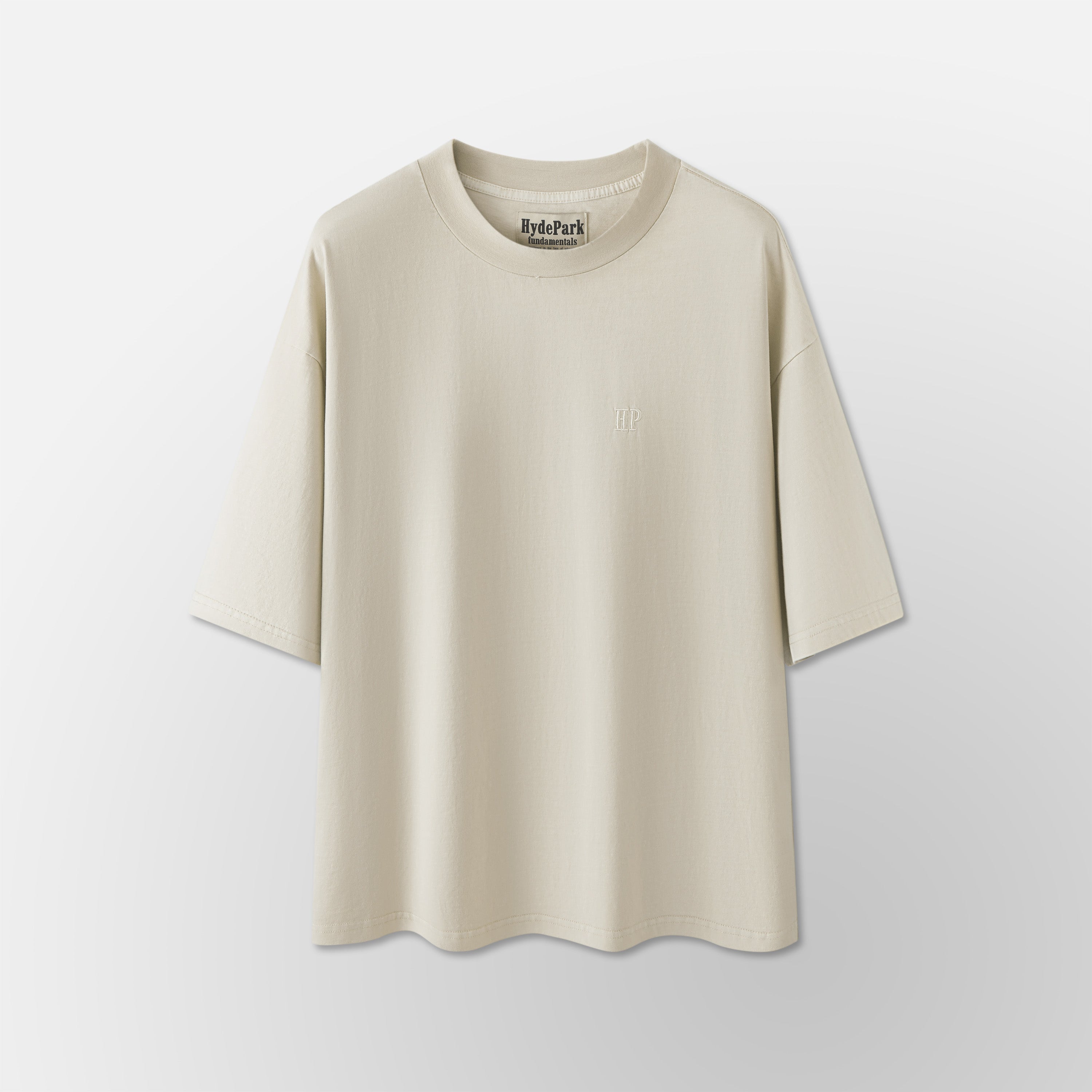 FNDMNTLS- Over Size Tee- Cream