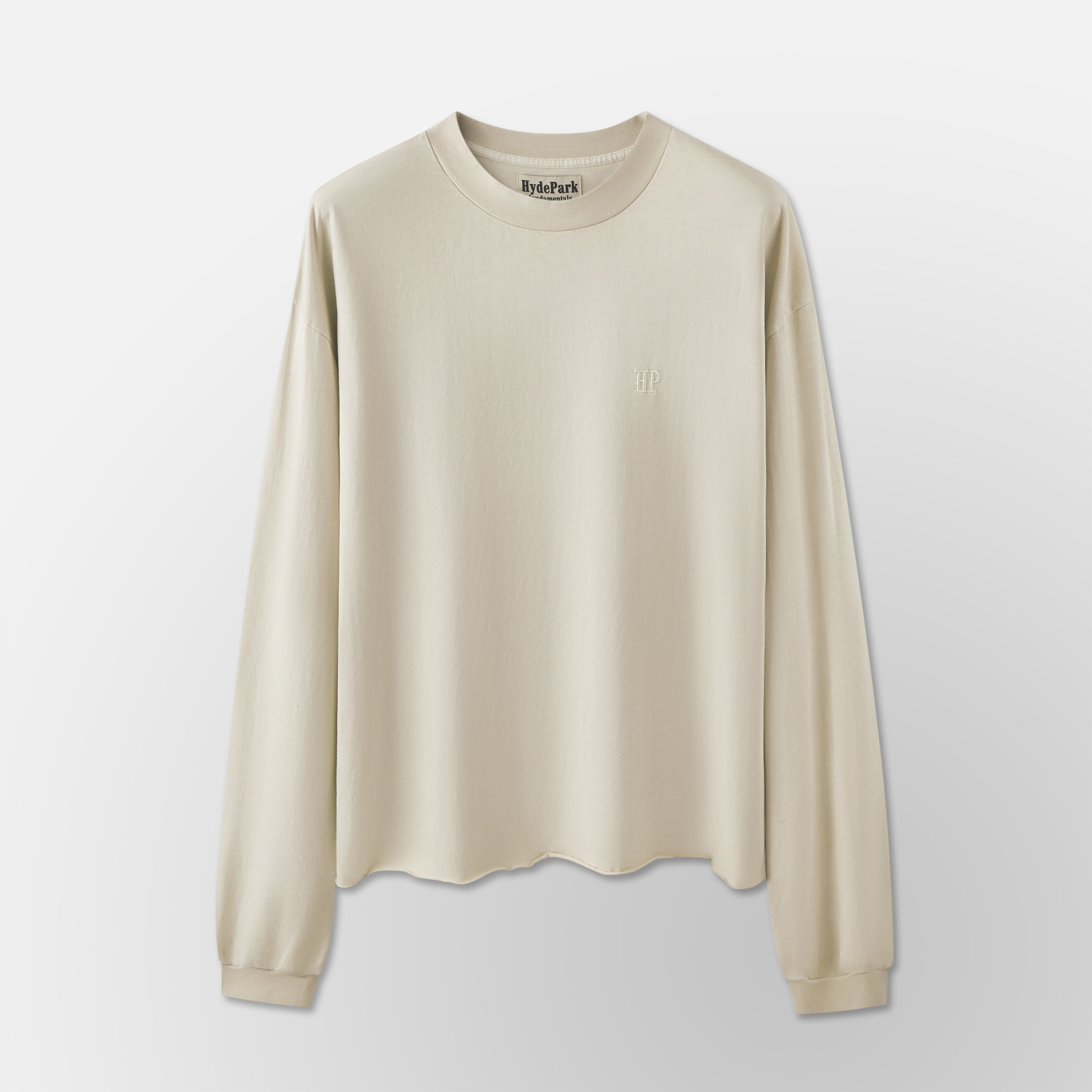 FNDMNTLS- Long Sleeve Tee- Cream