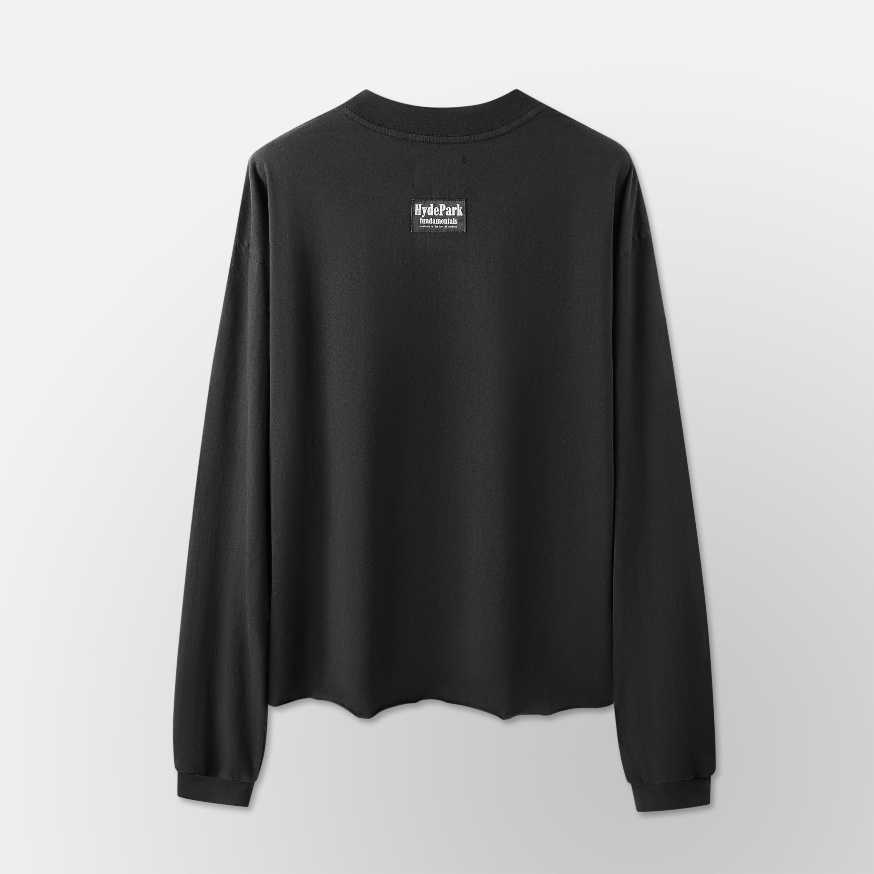 FNDMNTLS- Long Sleeve Tee- Black