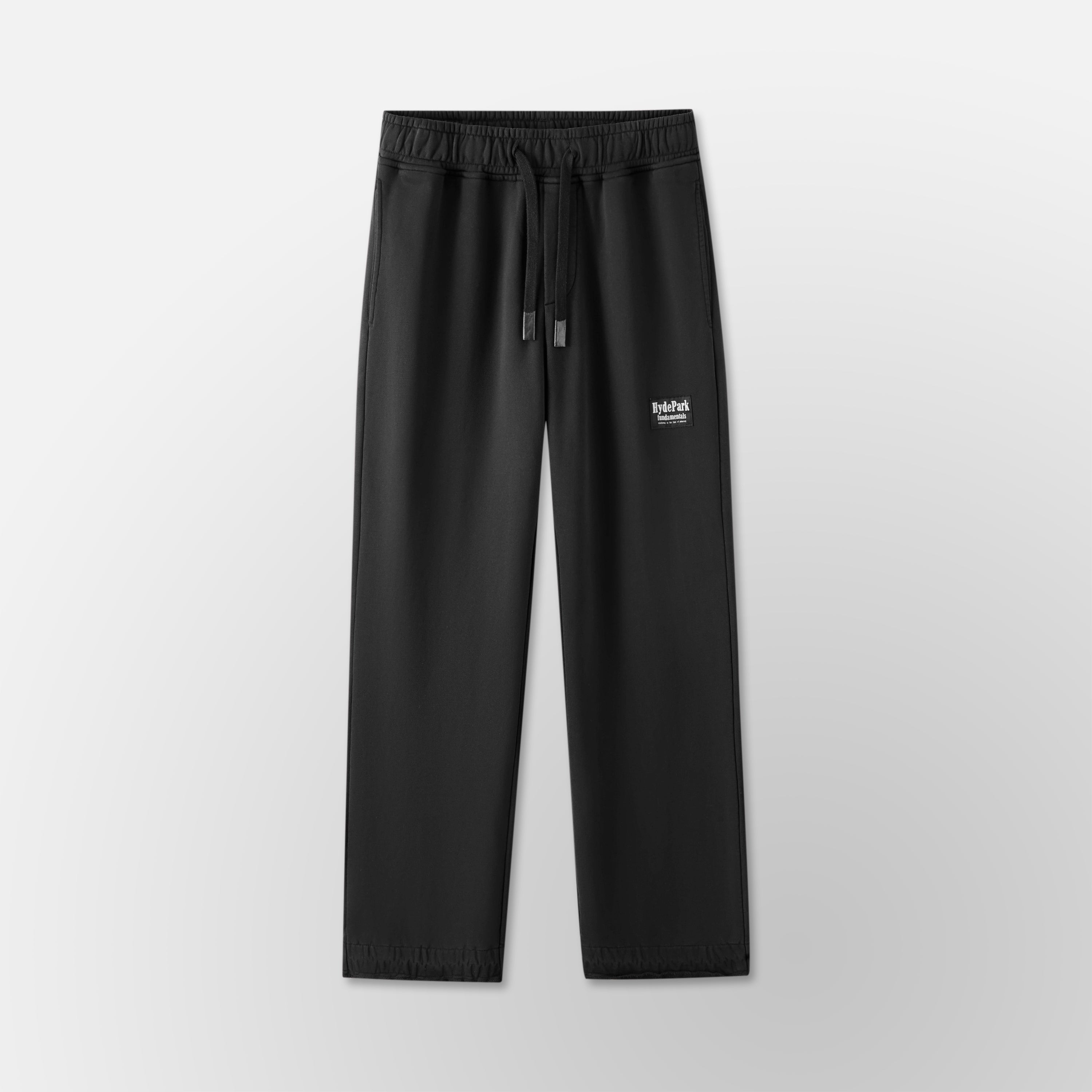 FNDMNTLS- Wide Jogger- Black