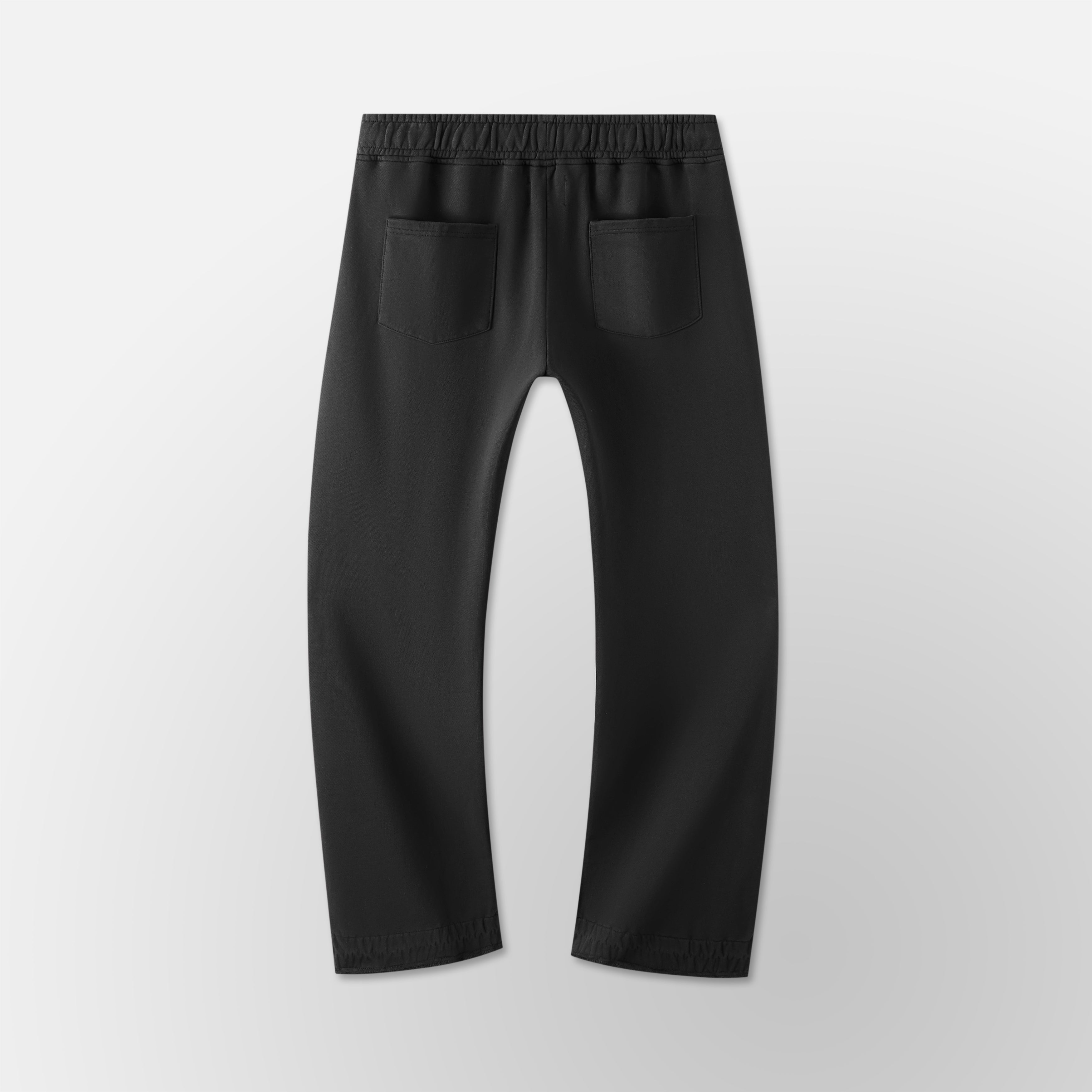 FNDMNTLS- Wide Jogger- Black
