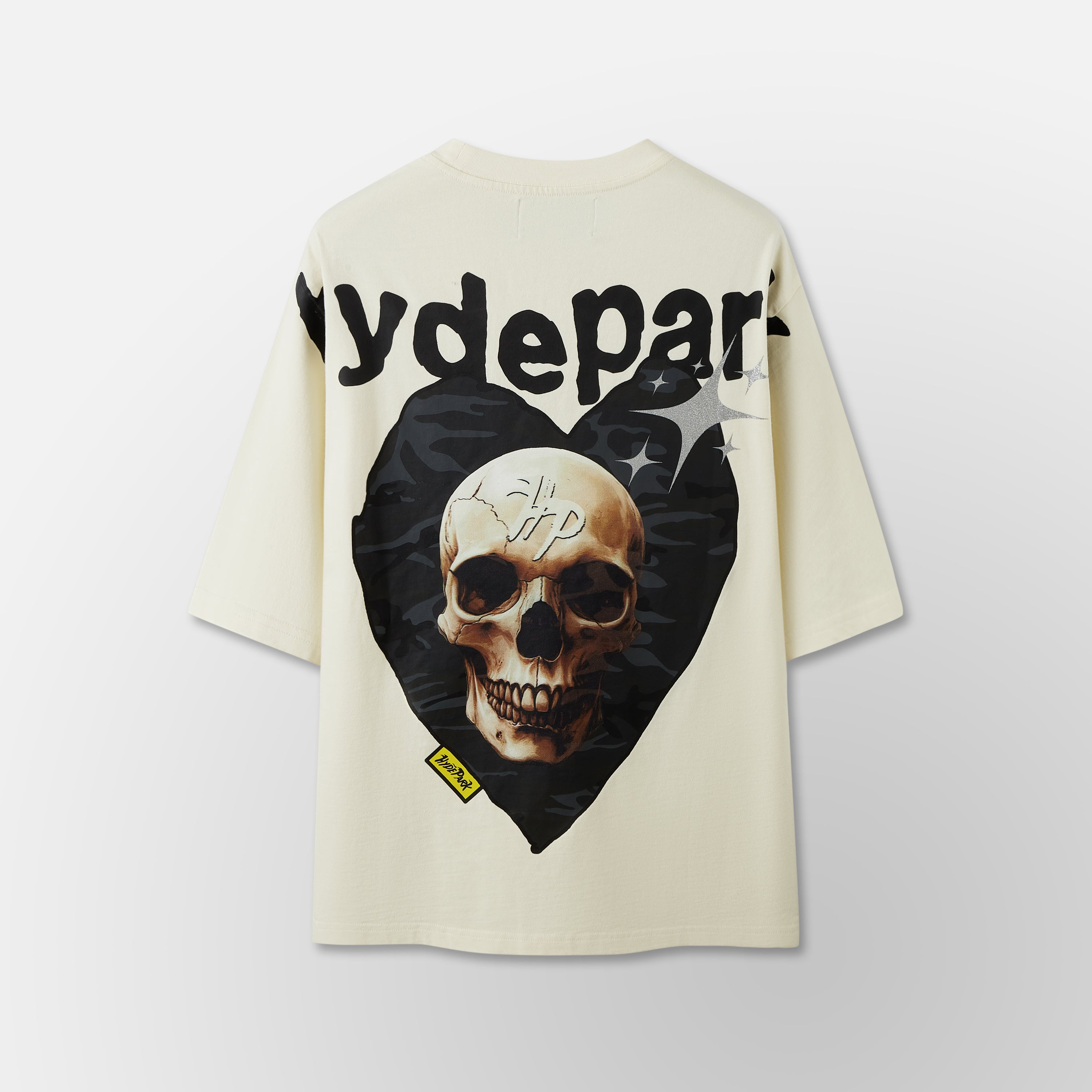 Power Skull Camo Heart - Black/Cream