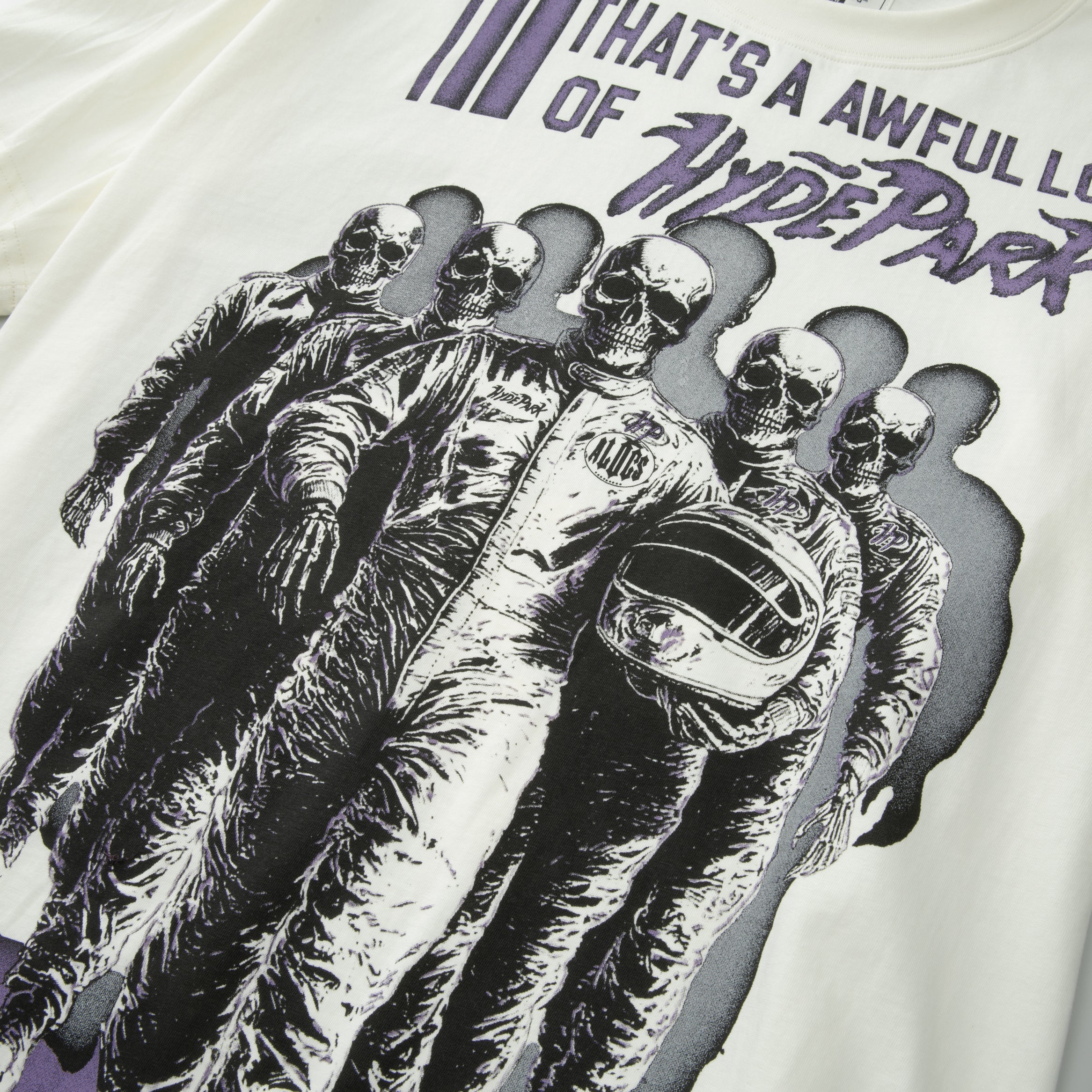 Cough Syrup Moto Racer Team T-shirt - White
