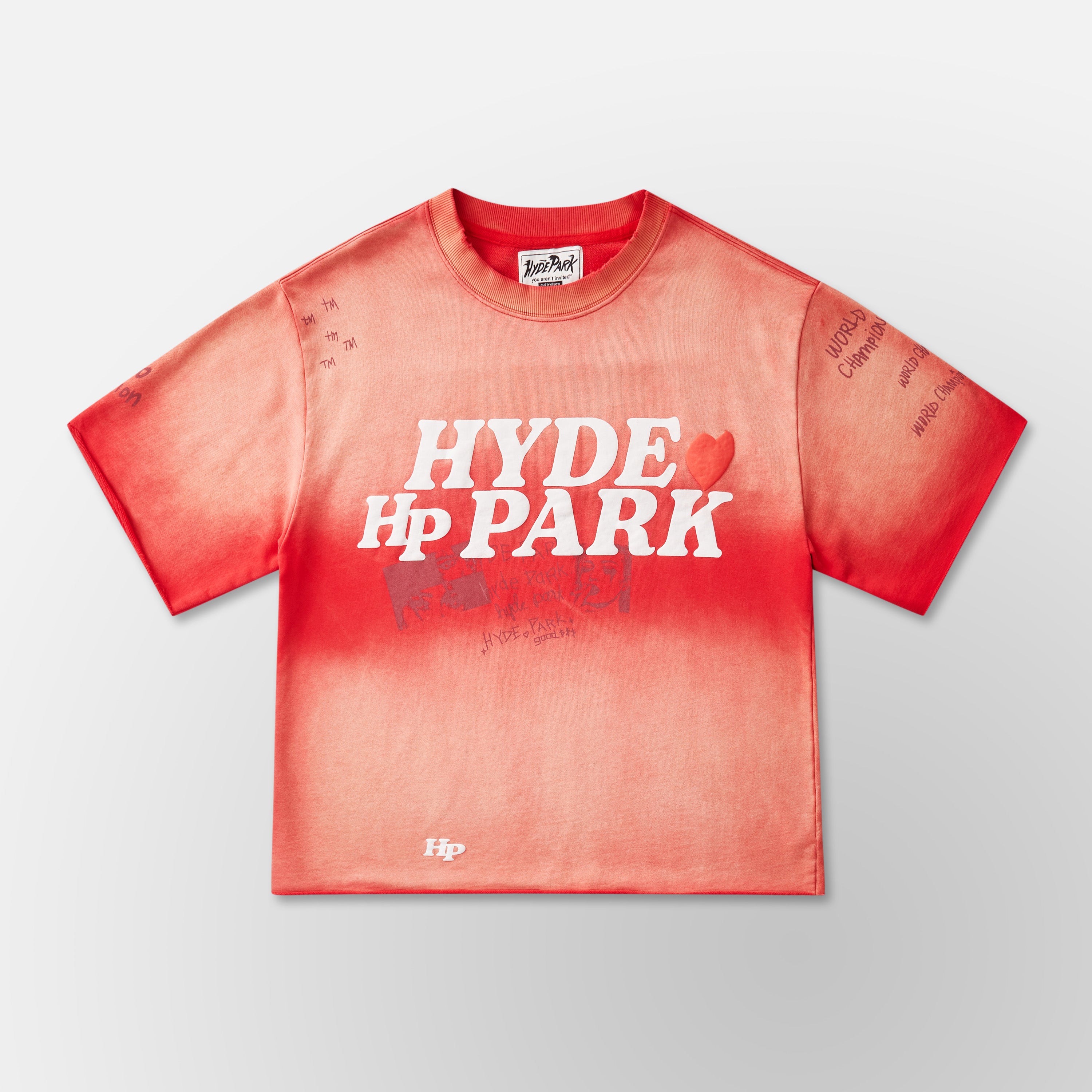 Slouch Cut Sweat Shirt - Red