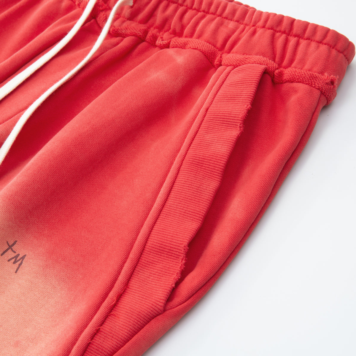 Slouch Cut Jogger Shorts - Red